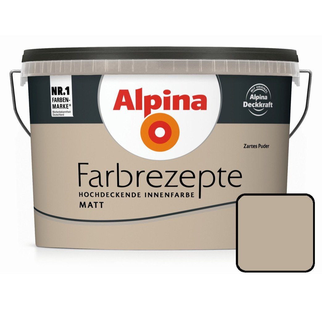 Alpina Wandfarbe Alpina Farbrezepte Zartes Puder matt 2,5 L