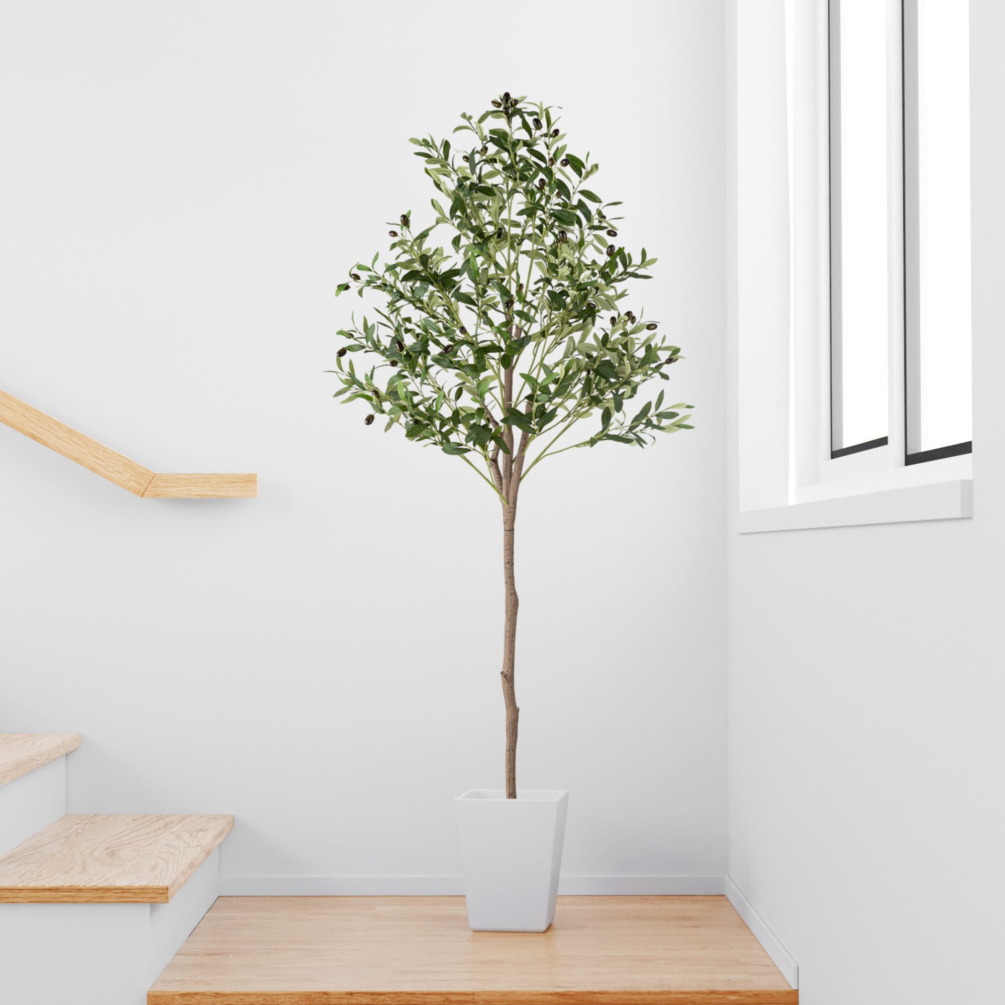 Kunstbaum Künstlicher Olivenbaum, Kunstpflanze Olivenbaum künstlich Olive, günstig online kaufen