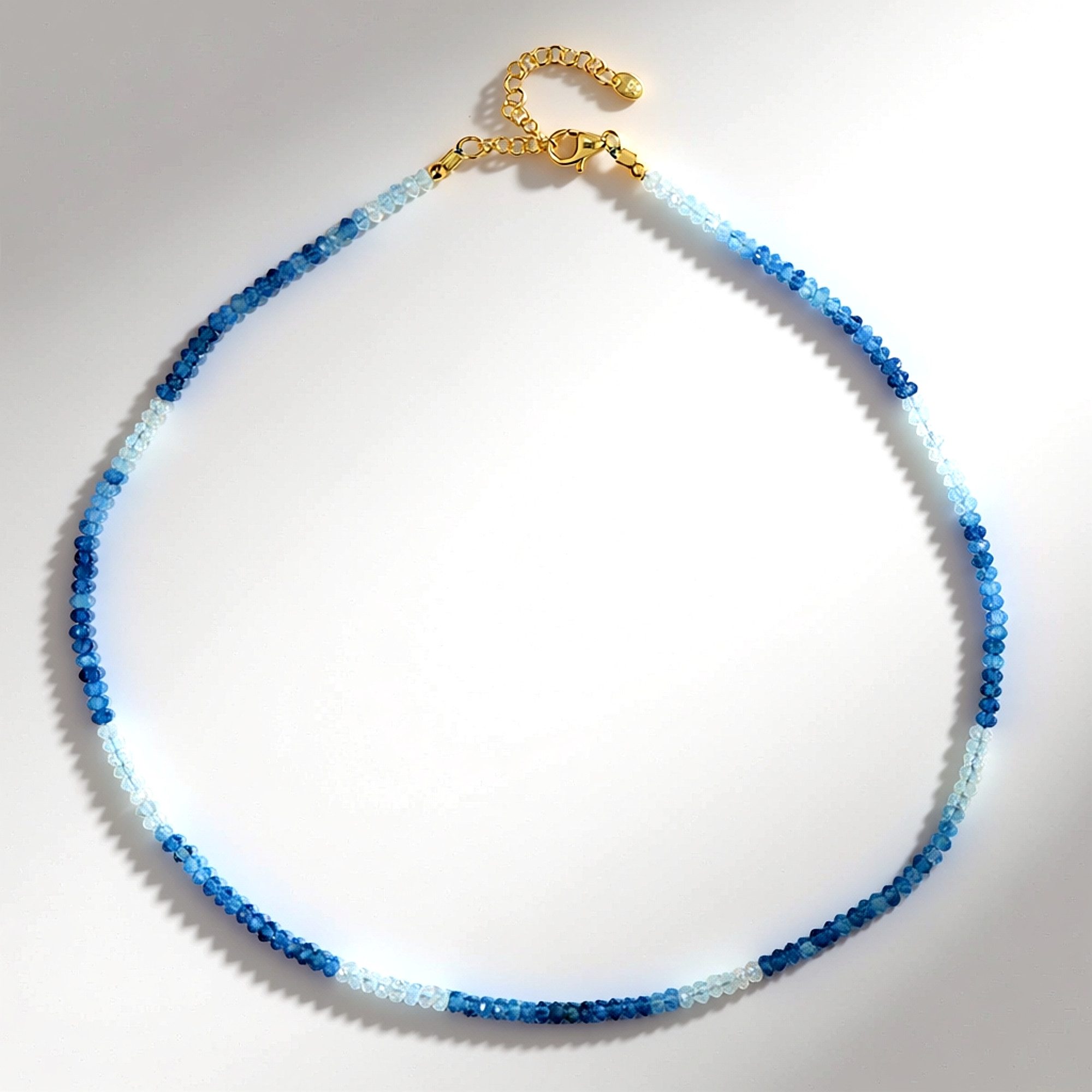 Cavill Silberkette Ofiki Aquamarin Vergoldete Halskette 40,15ct (1-tlg)
