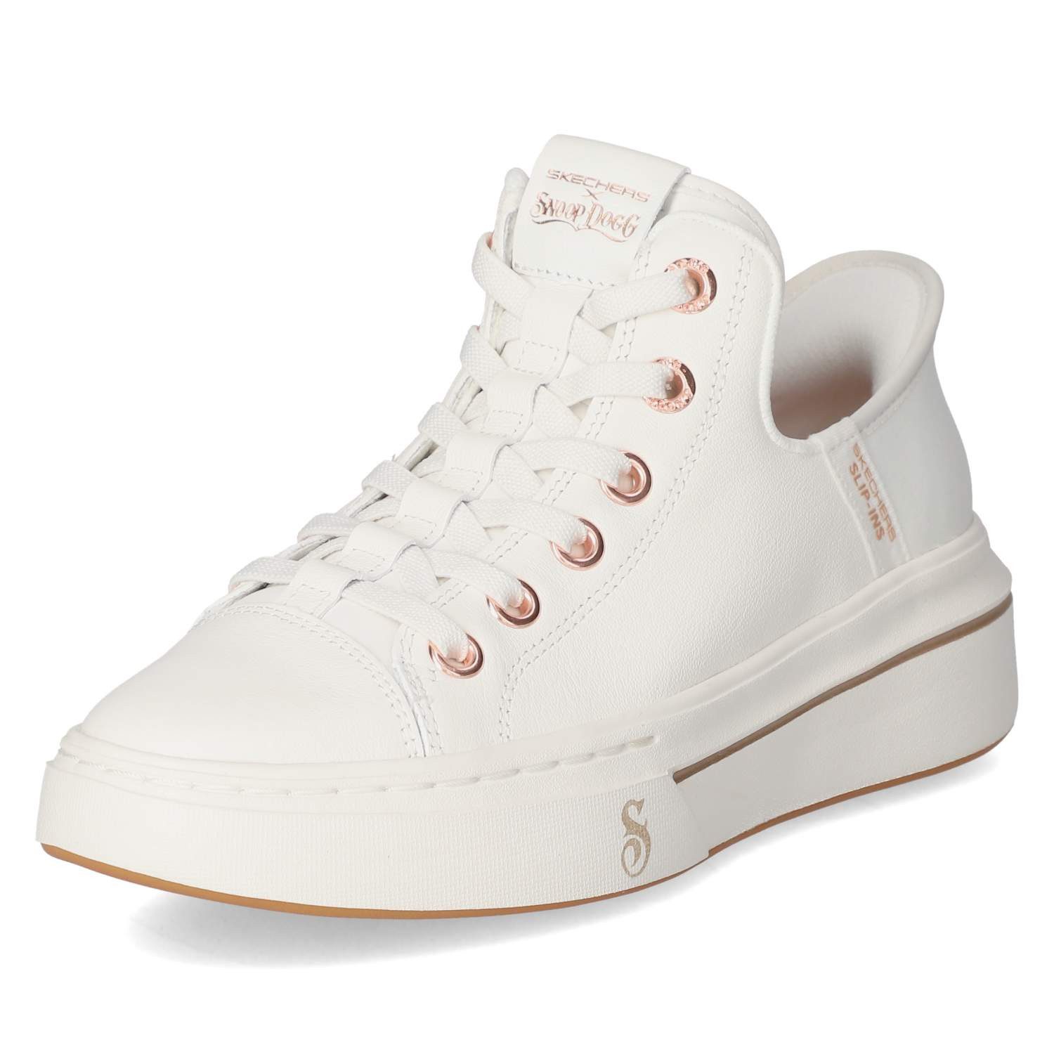 Skechers Skechers 186001 WHT Damen Leder & Textil weiss Schnürschuh günstig online kaufen