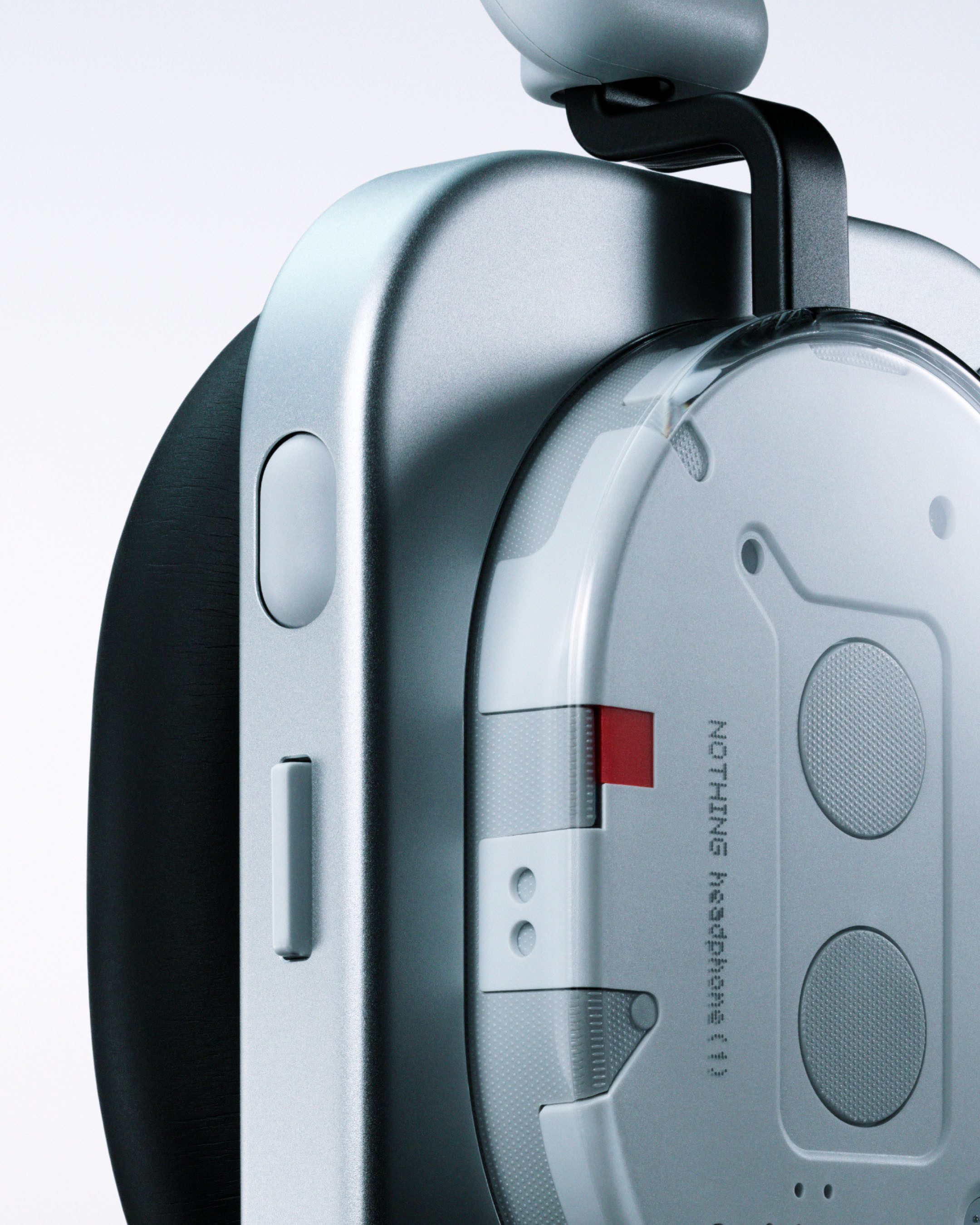 NOTHING Headphone (1) Over-Ear-Kopfhörer (Active Noise Cancelling (ANC), Hi-Res, On-Ear-Erkennung, Transparenzmodus, Bluetooth)