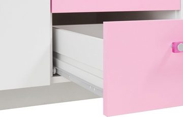 Parisot Jugendzimmer-Set Biotiful, (Set, 4-St., Bett, Nachttisch, Schrank, Kommode, Schreibtisch), mit 3-trg. Kleiderschrank