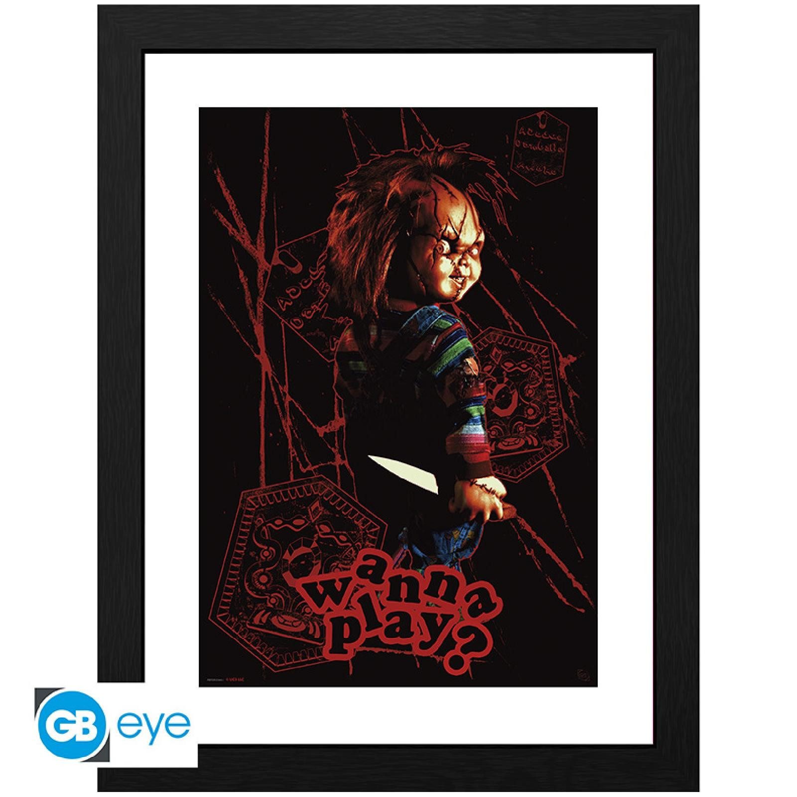ABYstyle Poster CHUCKY - Framed print Wanna play