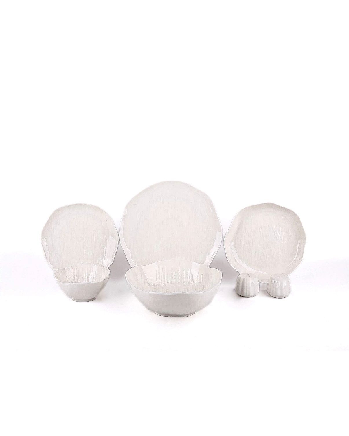 EKA Geschirr-Set Cermico White Geschirr Set (27-tlg), Porzellan