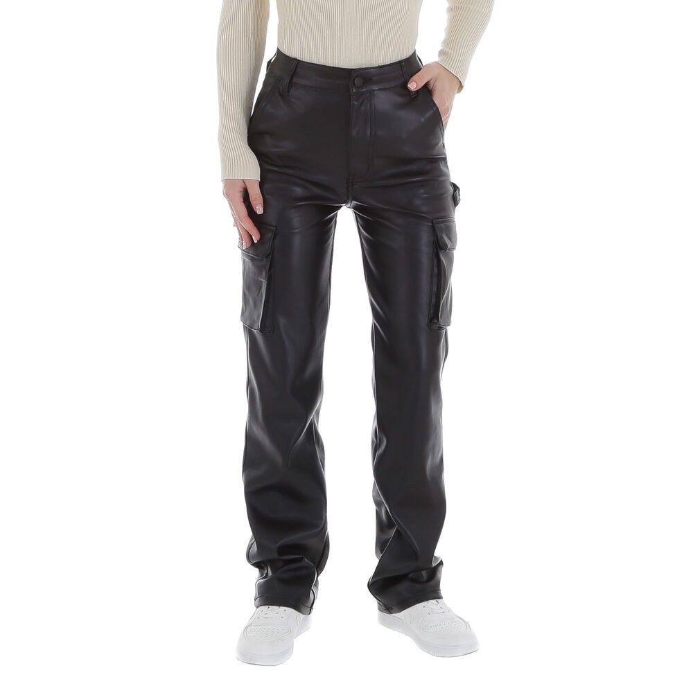 Lederimitathose Damen Freizeit