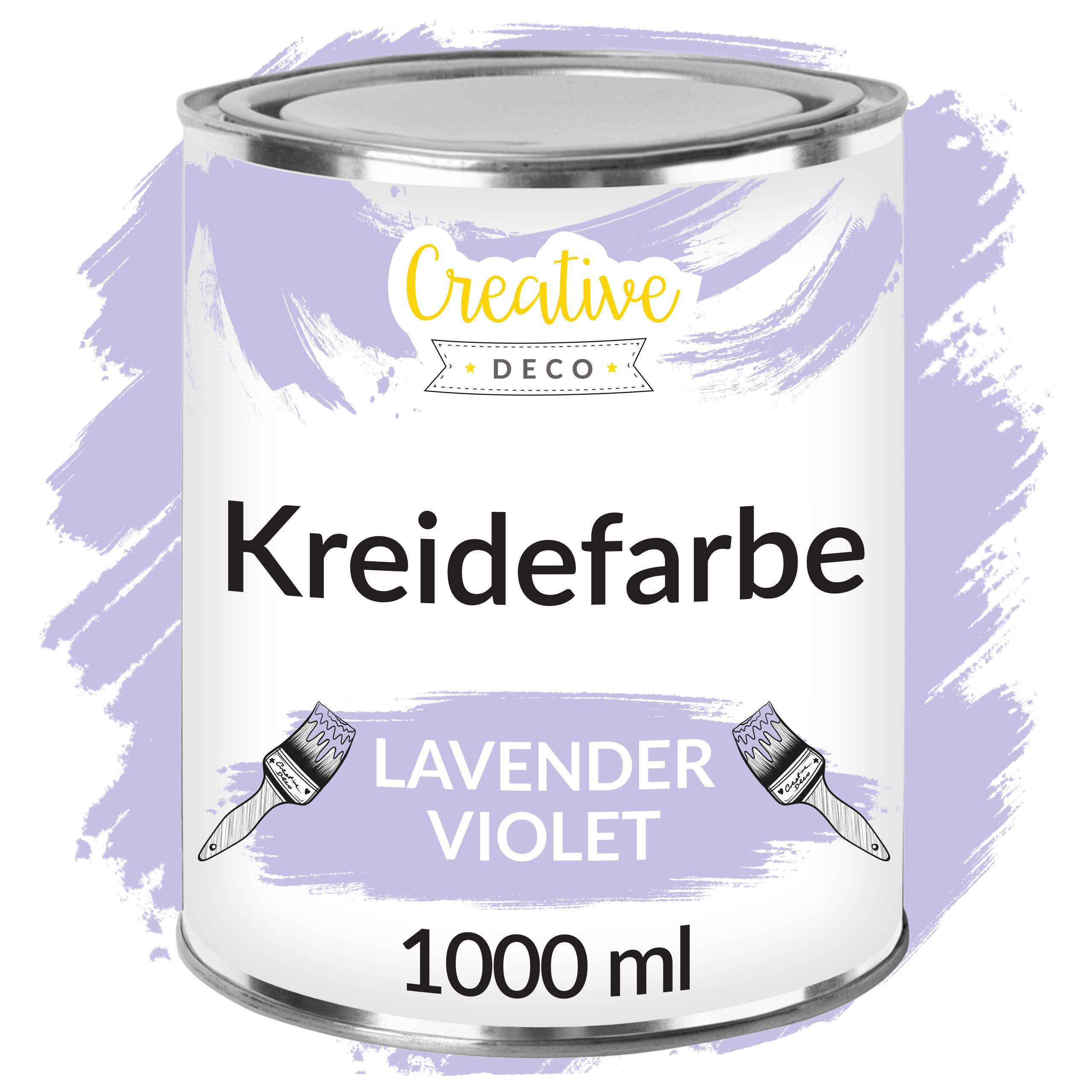 Creative Deco Kreidefarbe Kreidefarbe für Möbel Möbelfarbe Landhaus Vintage Matt Abwaschbar, auf Wasserbasis, Wisch-Effekt Gradient-Effekt möglich