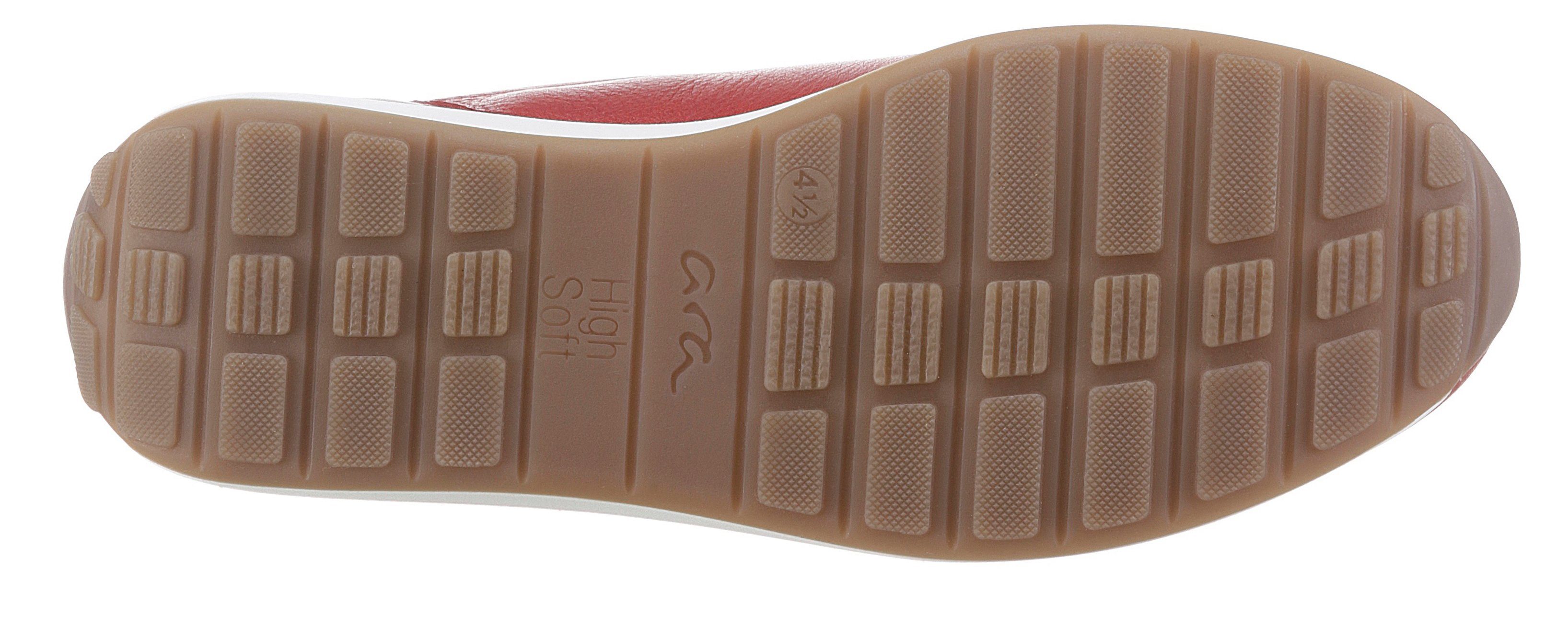 Ara OSAKA Sneaker Freizeitschuh, Halbschuh, Schnürschuh in bequemer Schuhweite G