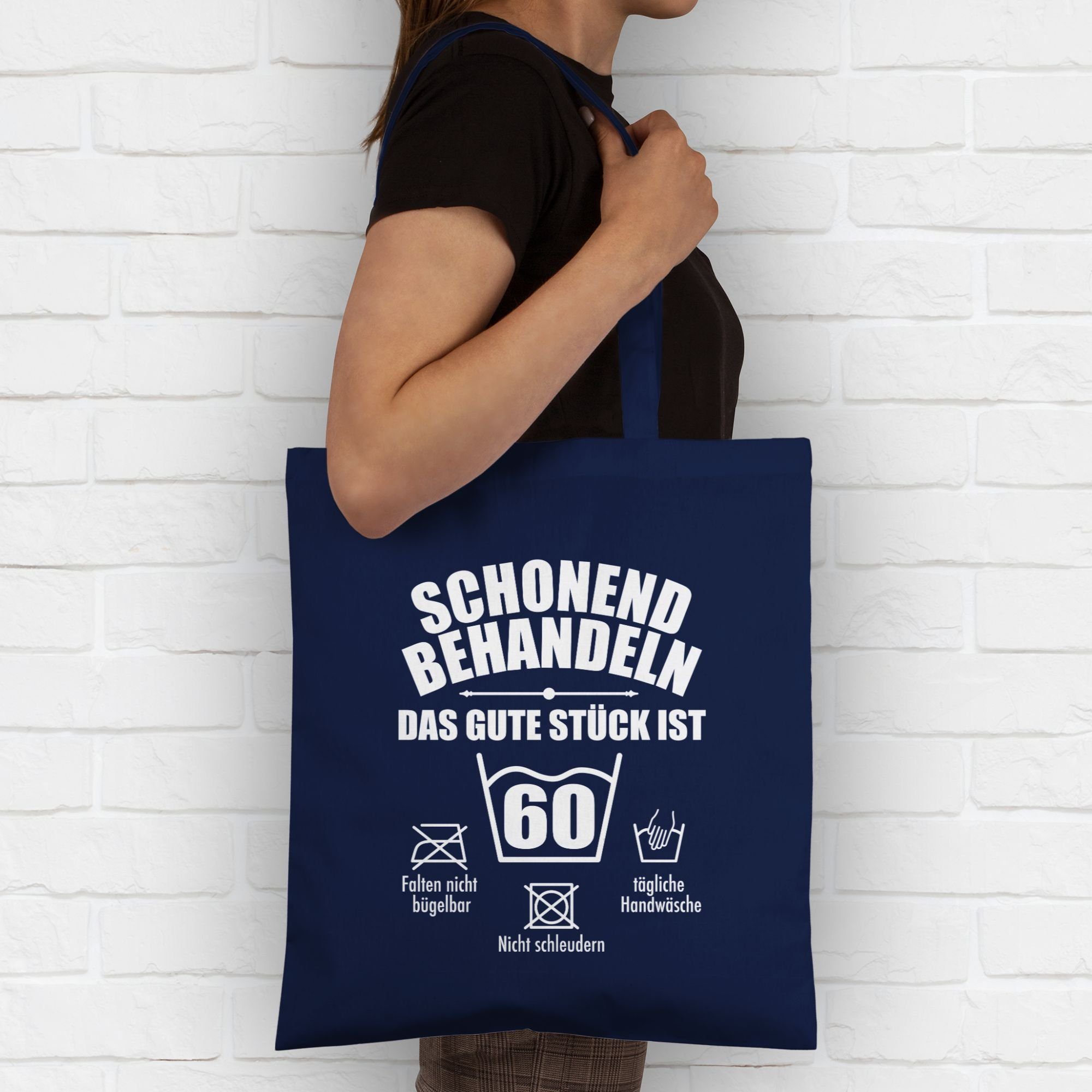 Geburtstag behandeln Umhängetasche Shirtracer 60, gute das Schonend stück 1 ist Blau 60. Navy