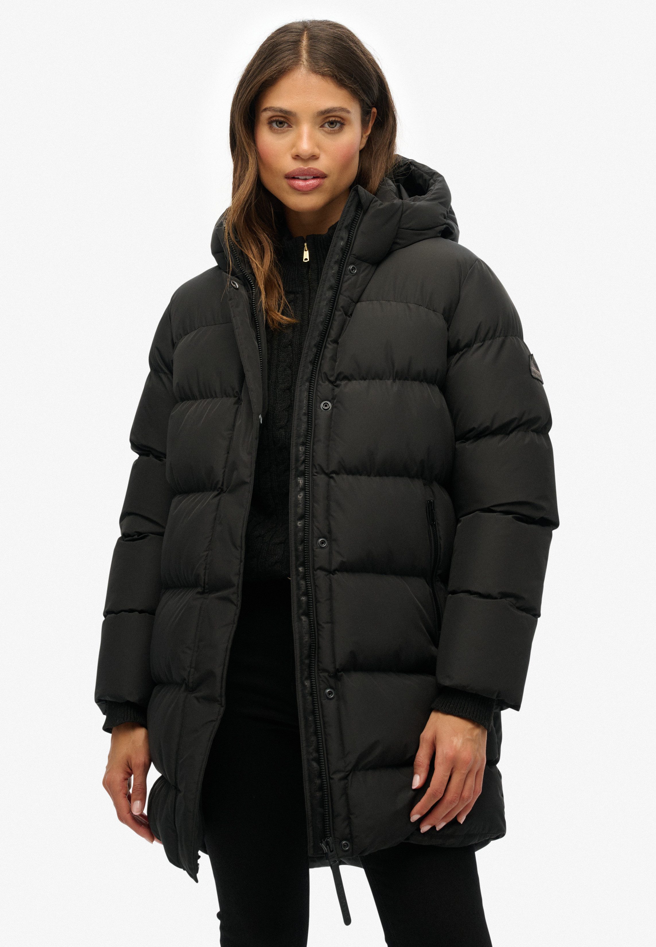 Superdry Steppjacke HOODED SPORTS PUFFER MID JKT günstig online kaufen
