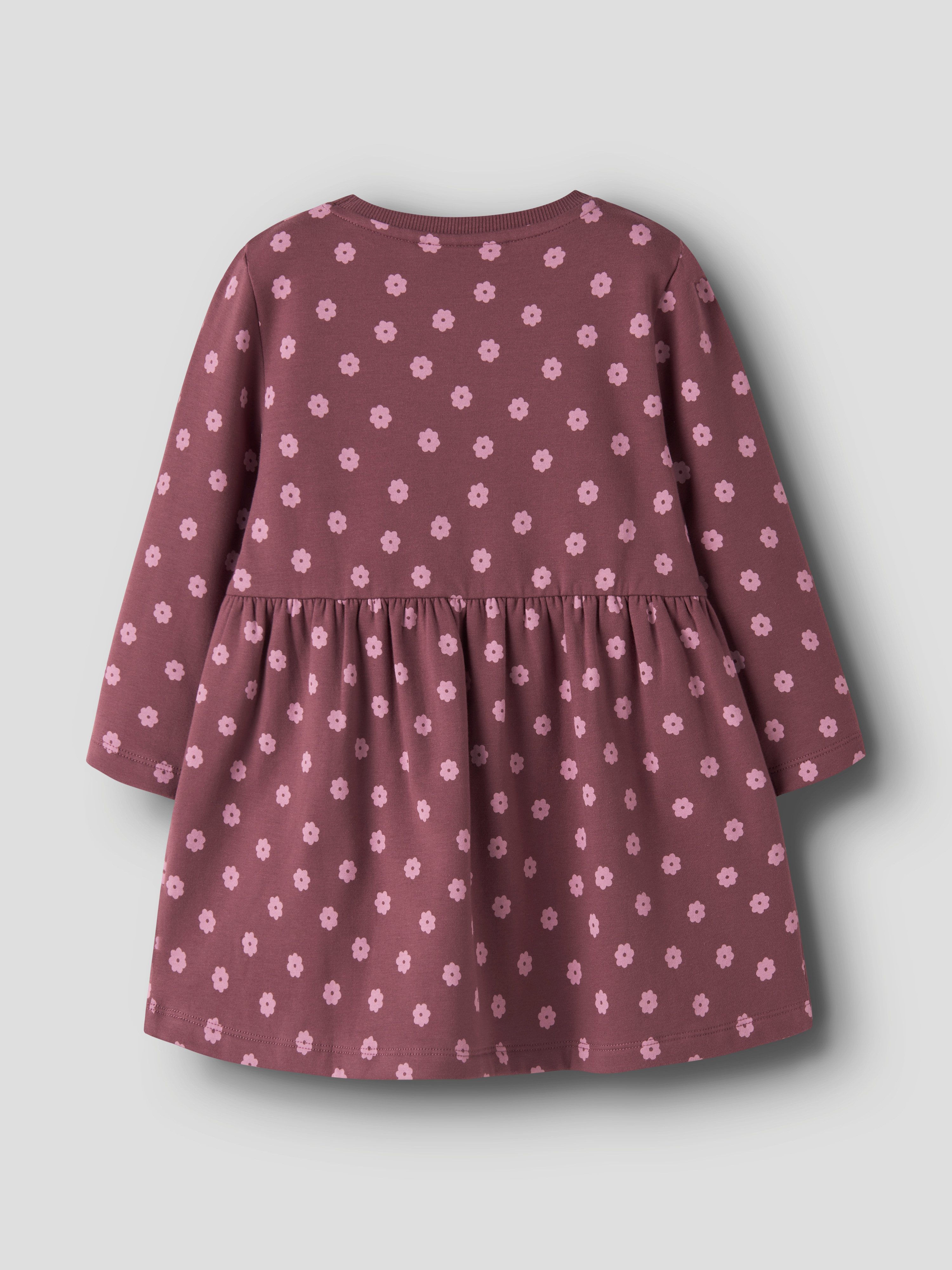 Name It Sweatkleid NMFDAVINA LS SWEAT BRU DRESS NOOS im tollen Alloverprint – Bild 3 von 4