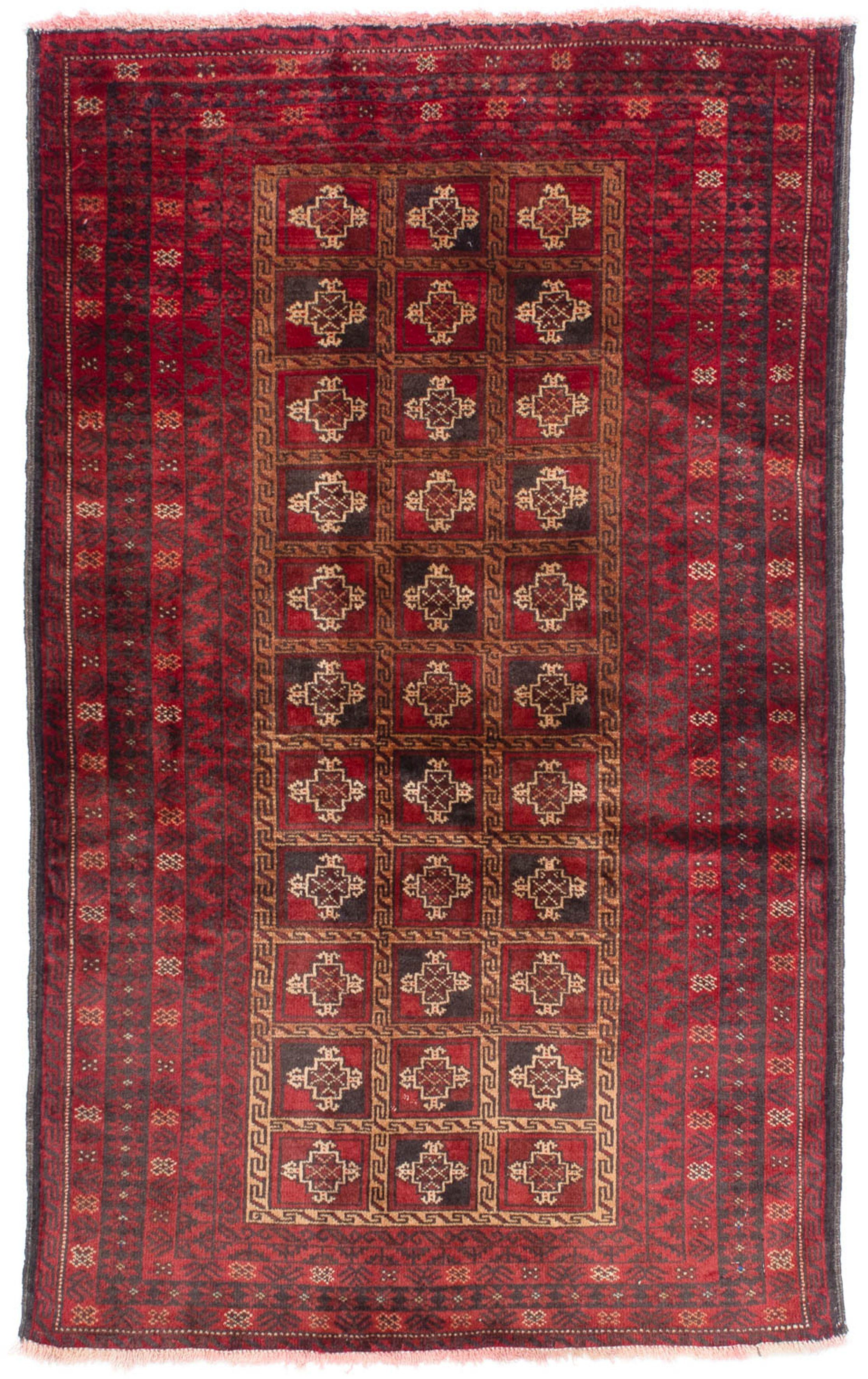 Orientteppich Belutsch - x mit 150 rechteckig, Einzelstück Handgeknüpft, 8 Zertifikat 97 mm, Wohnzimmer, cm Höhe: - dunkelrot, morgenland