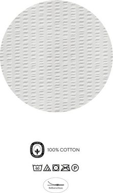 Bettwäsche Milow, Biberna, Soft-Seersucker, 2 teilig, 100% Baumwolle, bügelfrei, mit Reißverschluss, ganzjährig einsetzbar