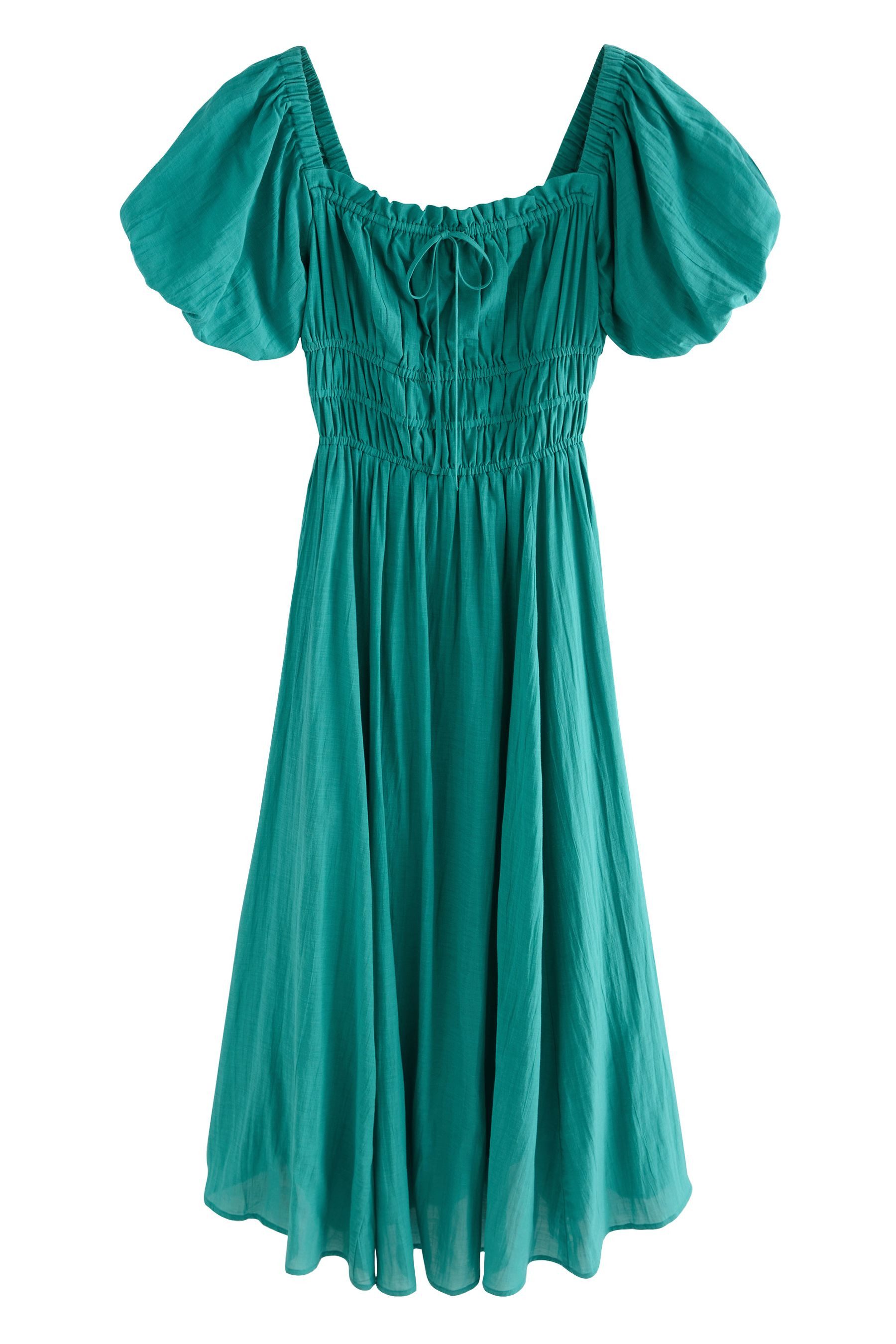 Next Midikleid Midikleid mit Puffärmeln (1-tlg) günstig online kaufen