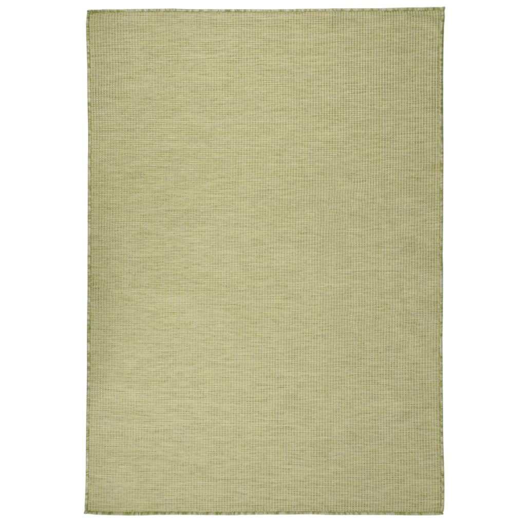 vidaXL Outdoorteppich 200 x 280 cm Outdoor-Teppich Flachgewebe 200x280 cm Grün, Flachgewebe, Höhe: 280 mm
