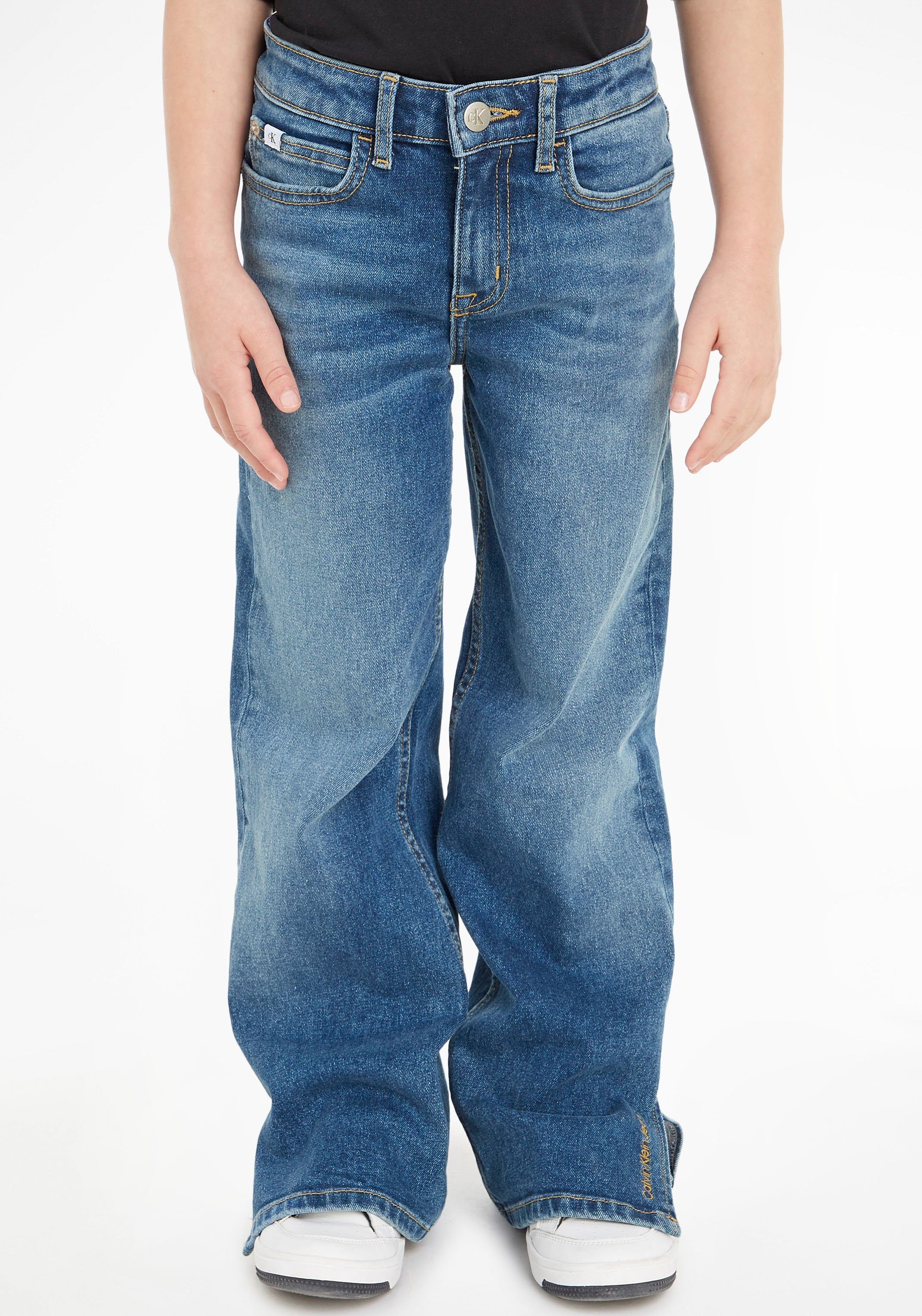 MID Stretch-Jeans Klein WIDE BLUE LEG Jeans Calvin HR