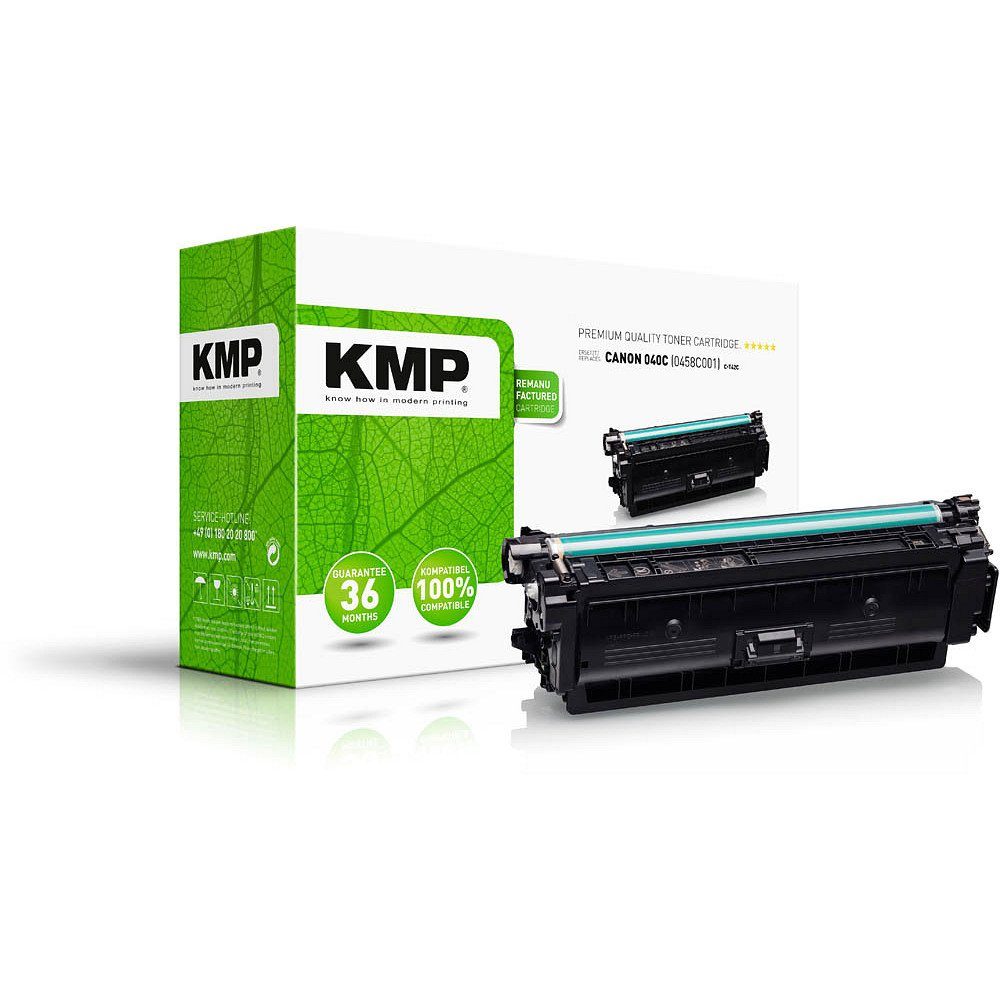 KMP Tonerkartusche 1 Toner C-T42C ERSETZT Canon 040C - cyan, (1-St)