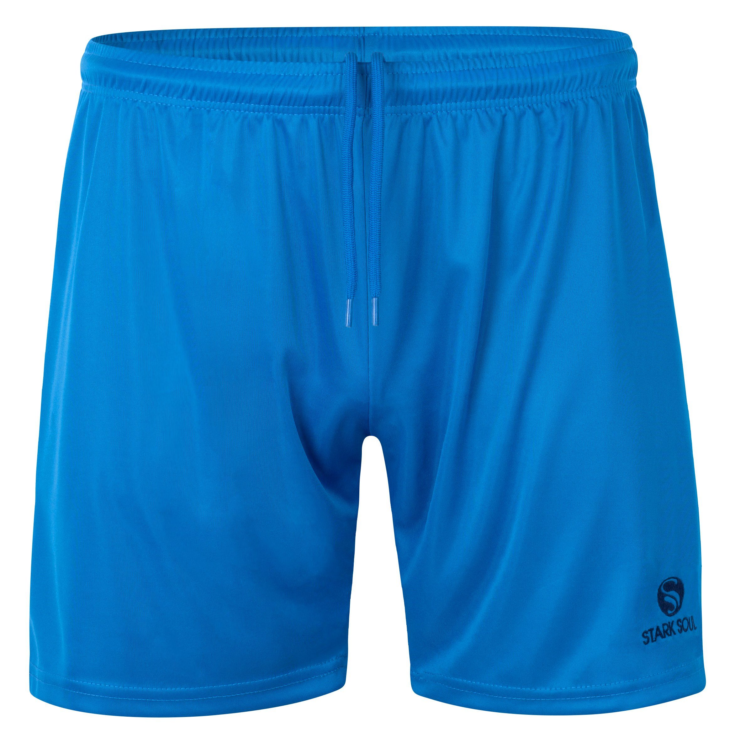 Soul® mit "Active" Blau Stark Short Sport Trainingsshorts Kordelzug