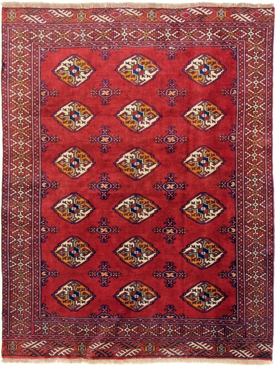 Orientteppich Turkaman 119x152 Handgeknüpfter Orientteppich / Perserteppich, Nain Trading, rechteckig, Höhe: 6 mm