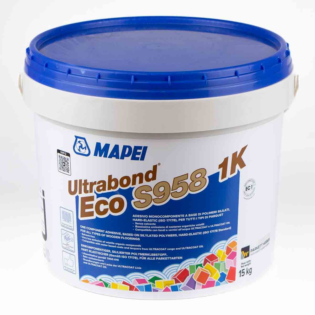 MAPEI Parkettkleber Mapei Ultrabond Eco S958 Parkettkleber hart-elastisch 15 kg