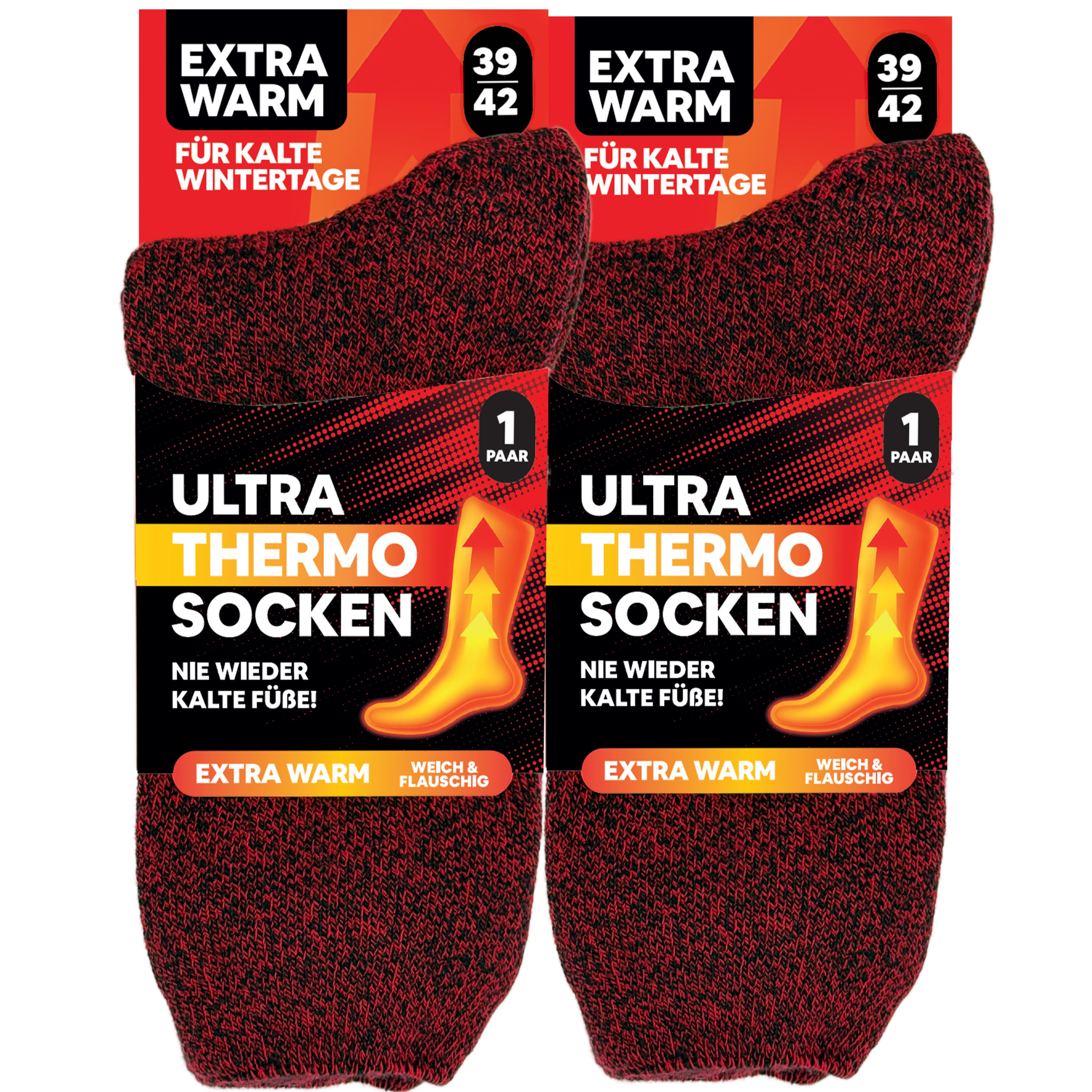 MEDOLY Thermosocken ULTRA THERMO Wintersocken (2 Paar) mit extra warmen Innenfleece