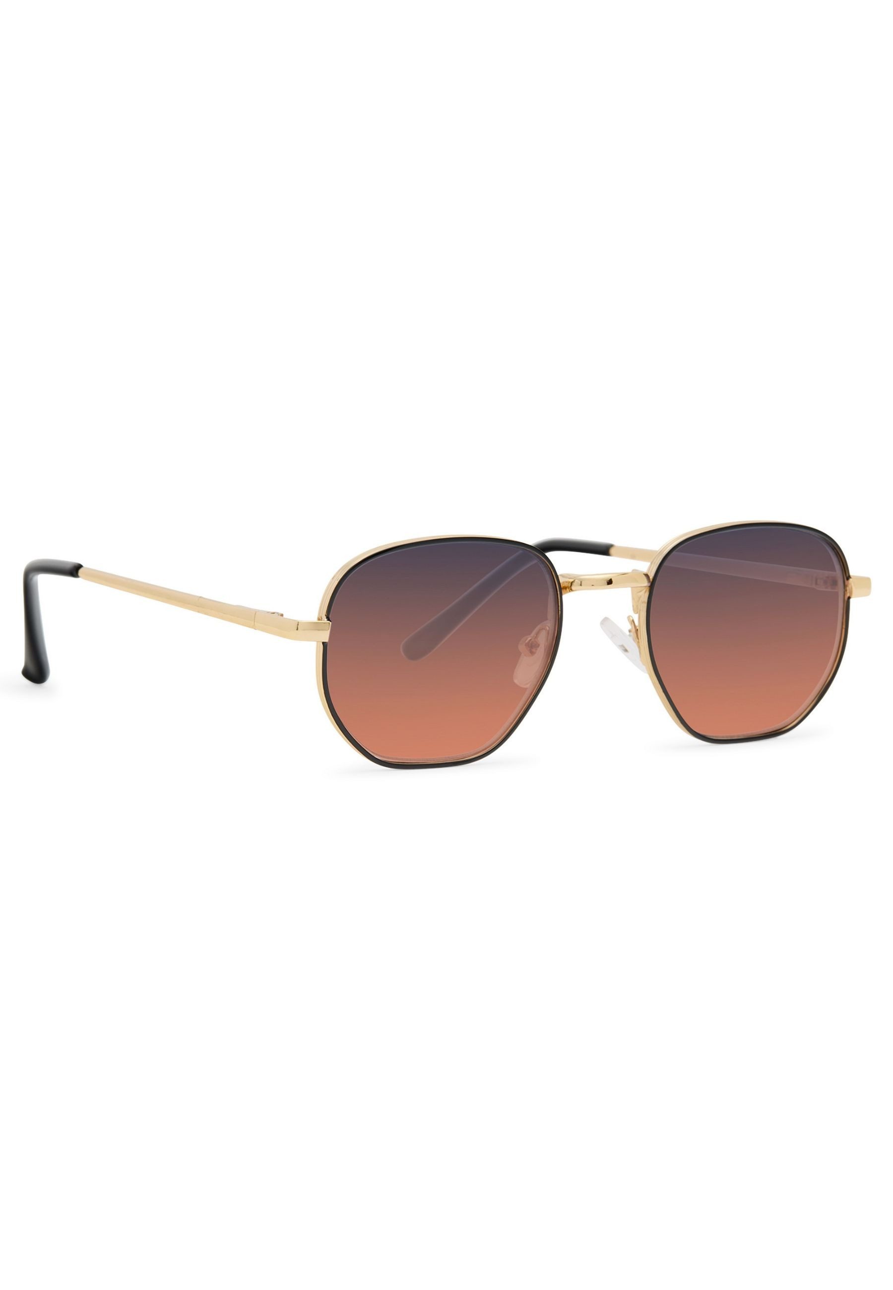 Diademita Sonnenbrille Solo-Solis Retro Rectangle Sonnenbrille (Set)