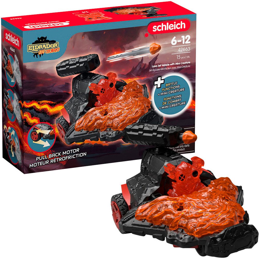 Schleich® Spielzeug-Auto ELDRADOR® CREATURES, Lava Düsenjet Fahrzeug mit Mi günstig online kaufen
