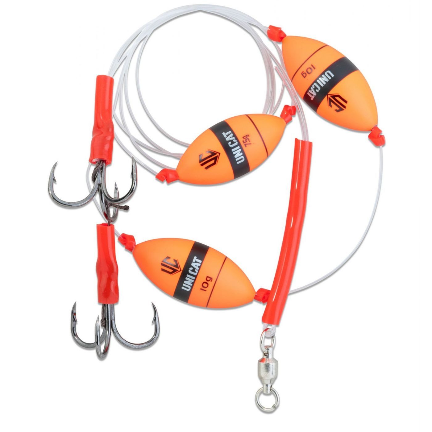 Wallerhaken UNI CAT Weightless Smelly GT-41 Rig - Montage zum Wallerangeln