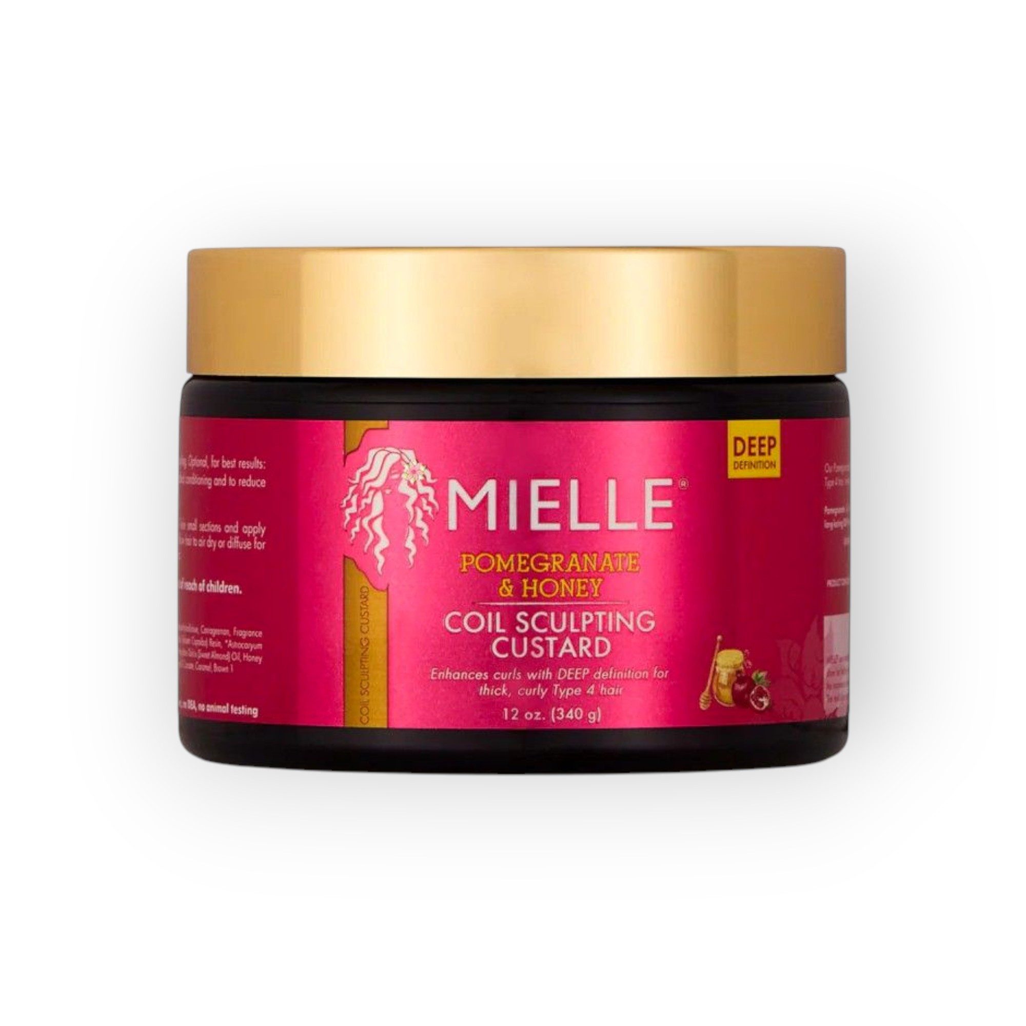 Mielle Styling-Creme Mielle Pomegranate & Honey Coil Sculpting Custard 340g, Speziell für lockiges und krauses Haar