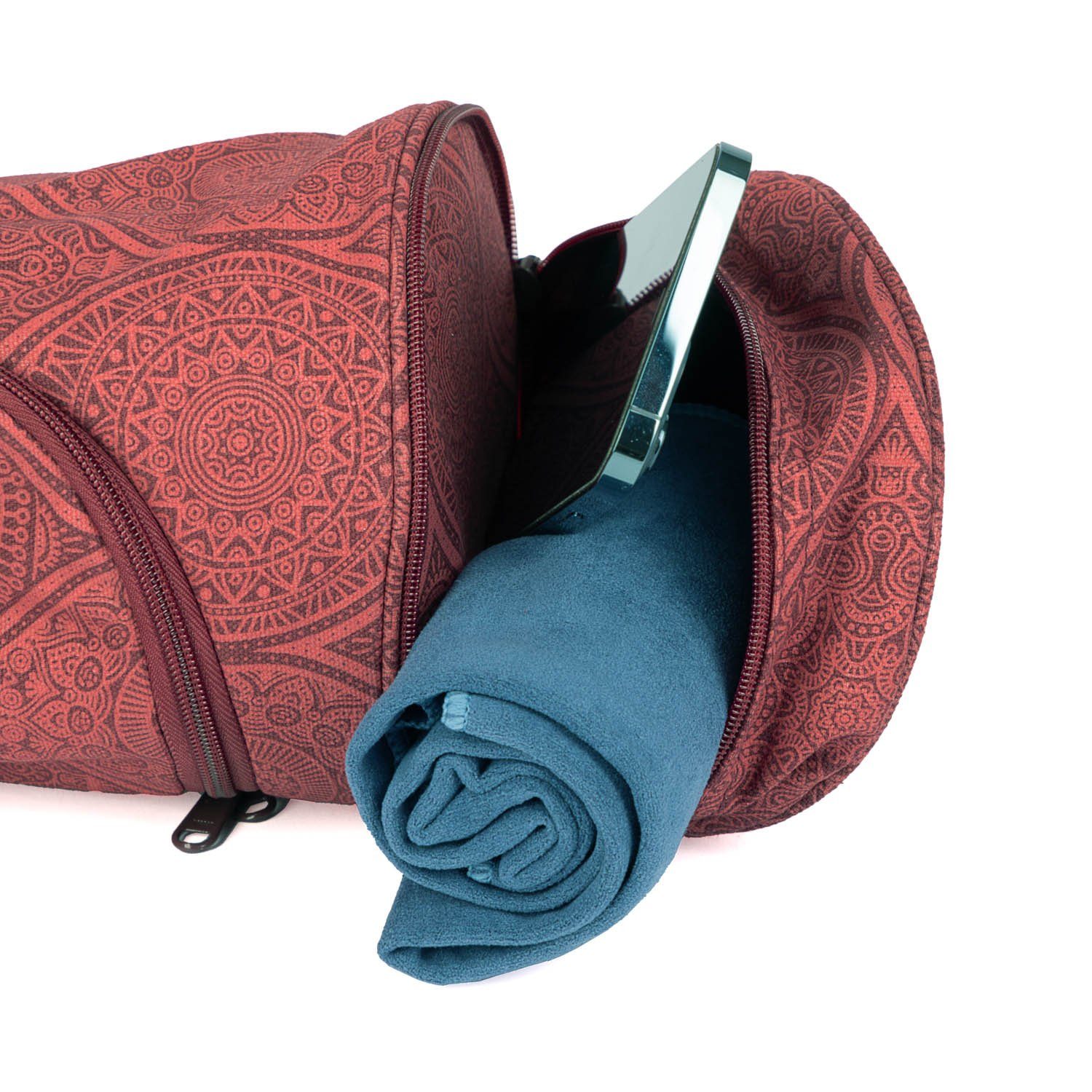 bodhi Yogatasche Yogatasche ASANA BAG COTTON 60 cm, Mayuri, dunkelrot