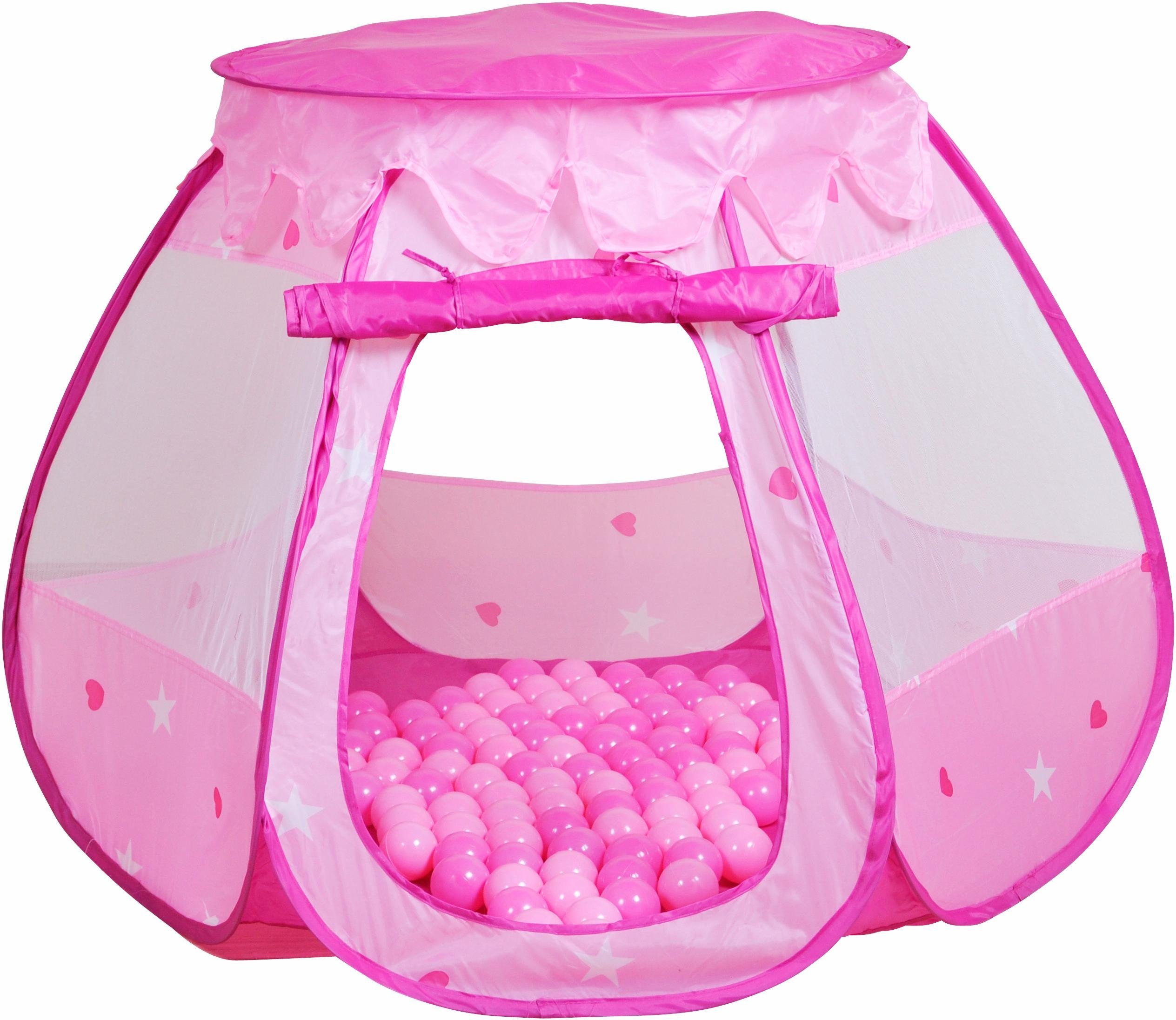 Rosa-Pink Knorrtoys Spielzelt Bällebad Bella mit 100 Bällen 