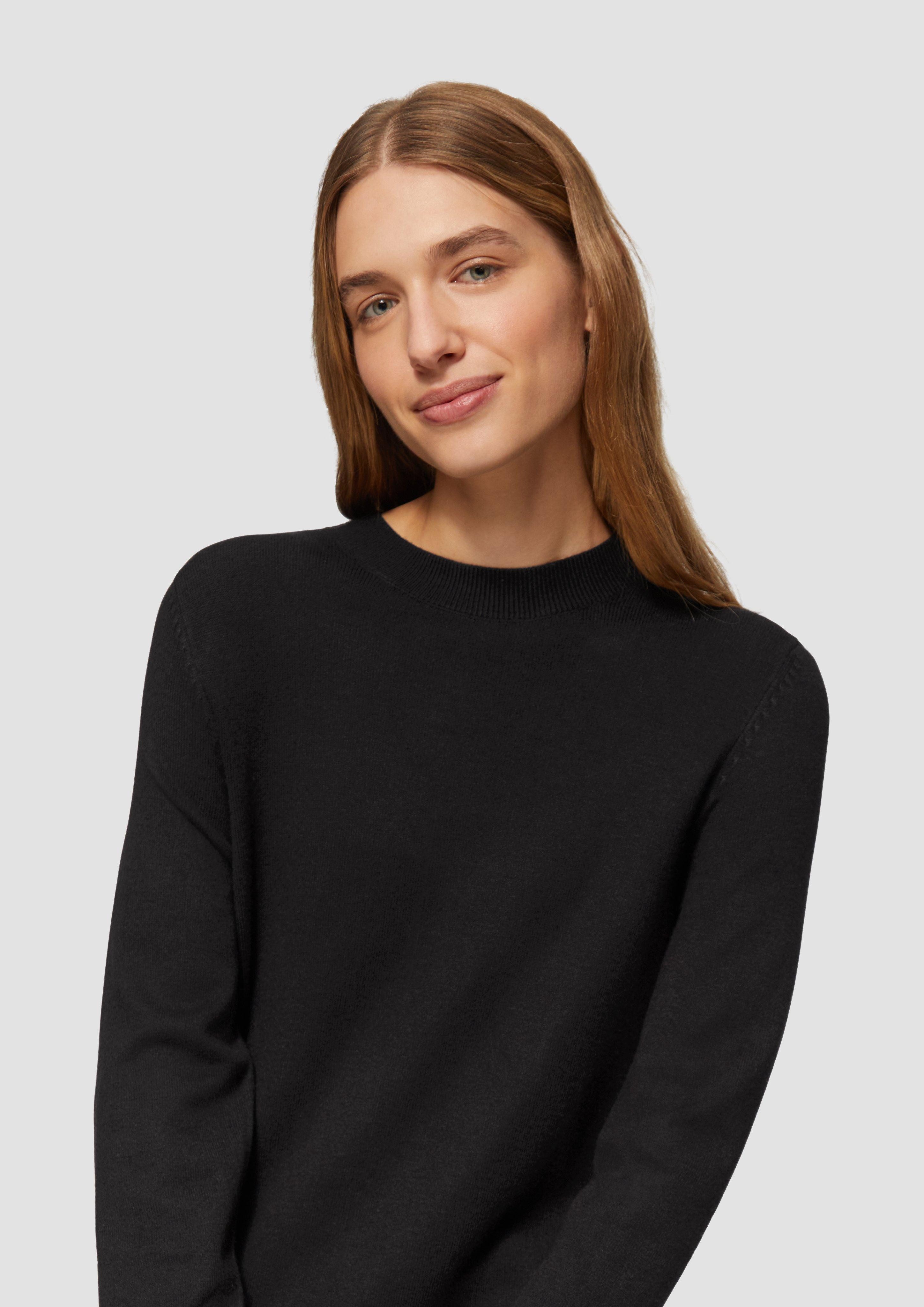s.Oliver Minikleid Feinstrickkleid mit Naht-Details Biesen günstig online kaufen