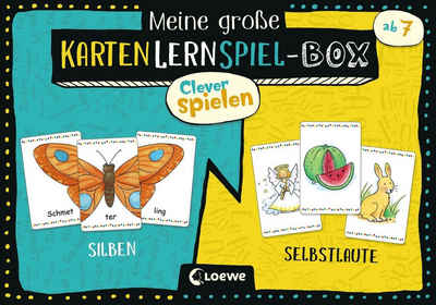 Loewe Spiel, Clever Spielen - Meine große KartenLernSpiel-Box - Silben/Selbstlaute