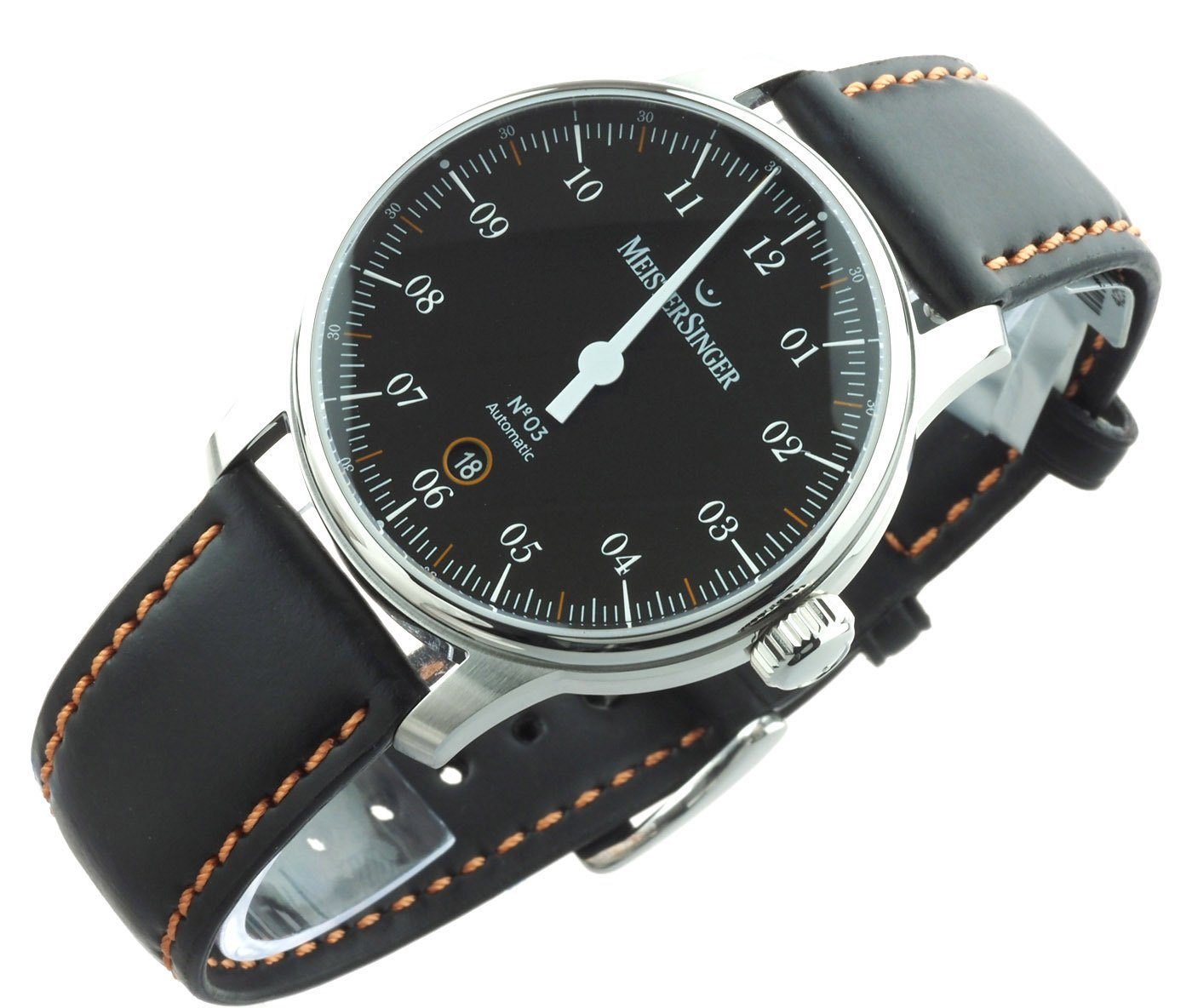 Automatikuhr Uhr 40MM Einzeiger Automatik Meistersinger N°03 Uhr Klassik, DM902C Herren