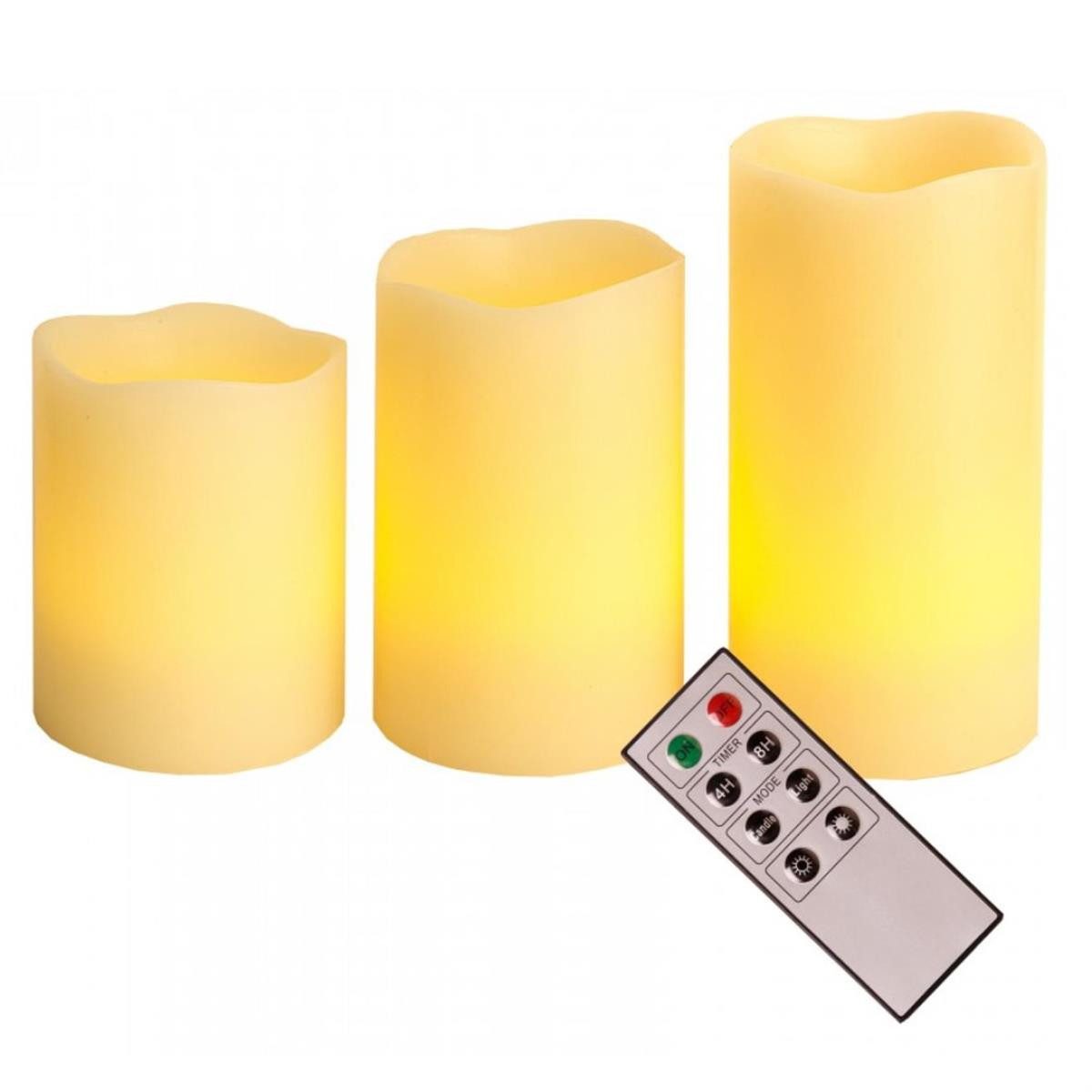 MARELIDA LED-Kerze LED Kerzenset Echtwachs flackernd günstig online kaufen