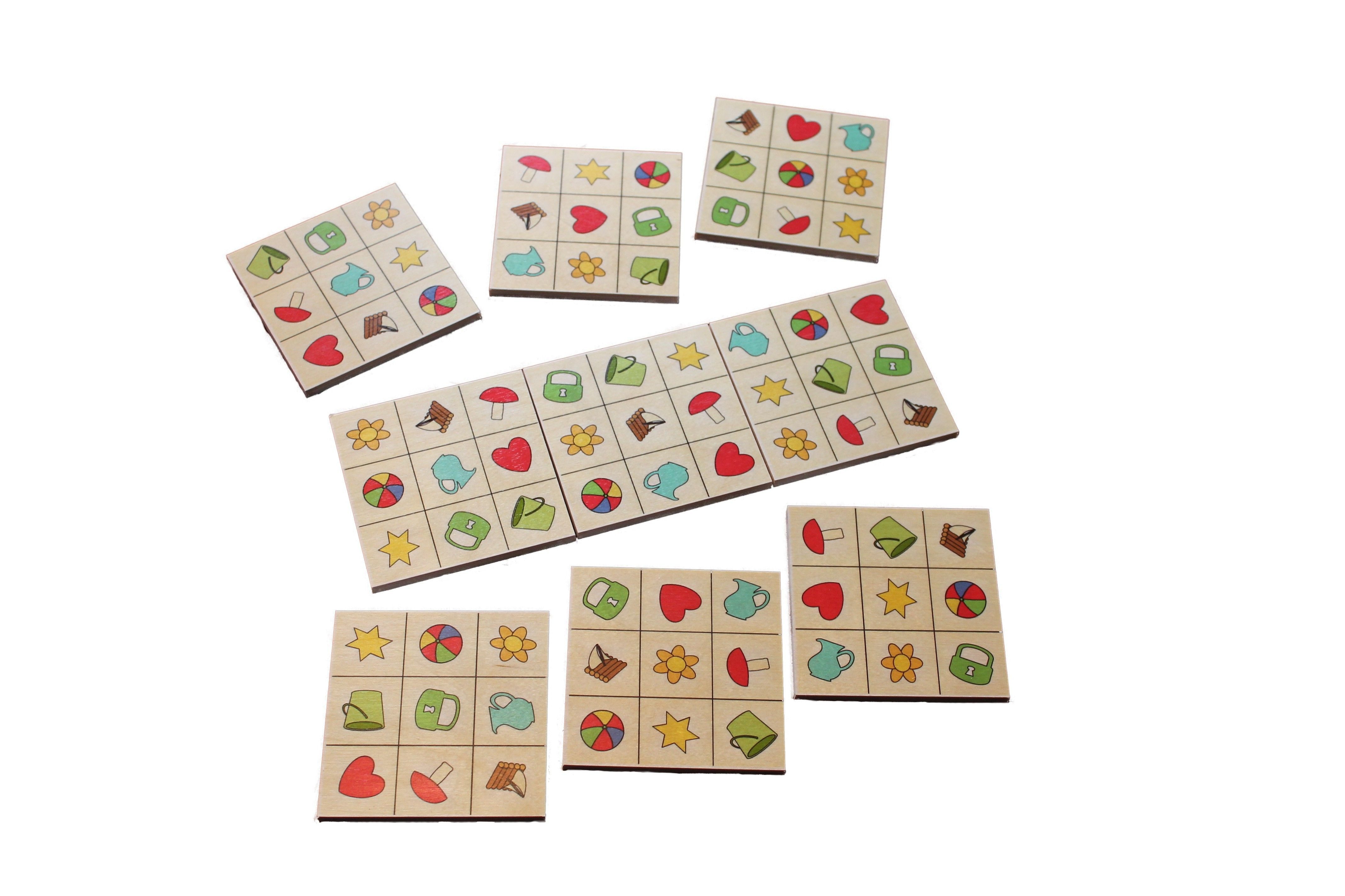 Erzgebirgische Holzspielwaren Ebert GmbH Обучающие игрушки Holzspielzeug SudoMix Kartenlegespiel BxHxT 18,5x10x4cm NEU