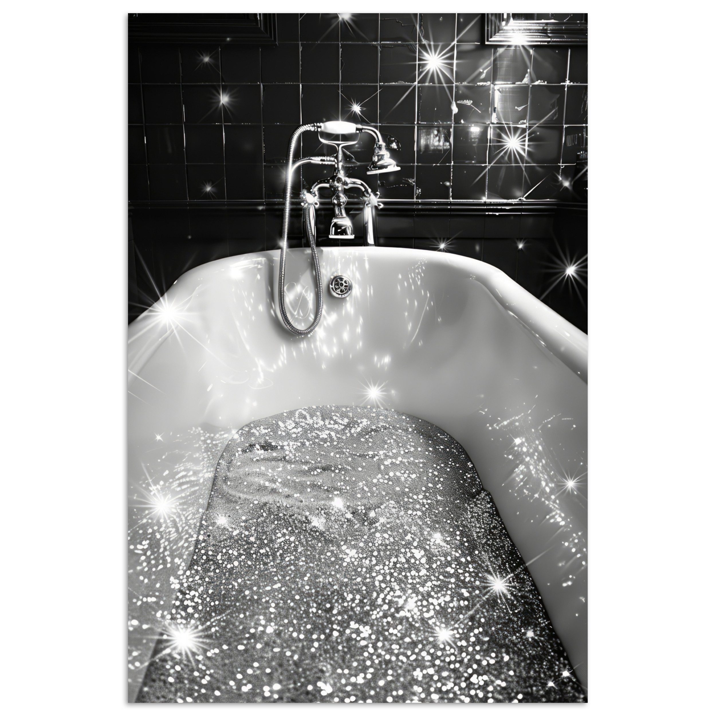 MuchoWow Poster Badewanne - Glitter - günstig online kaufen