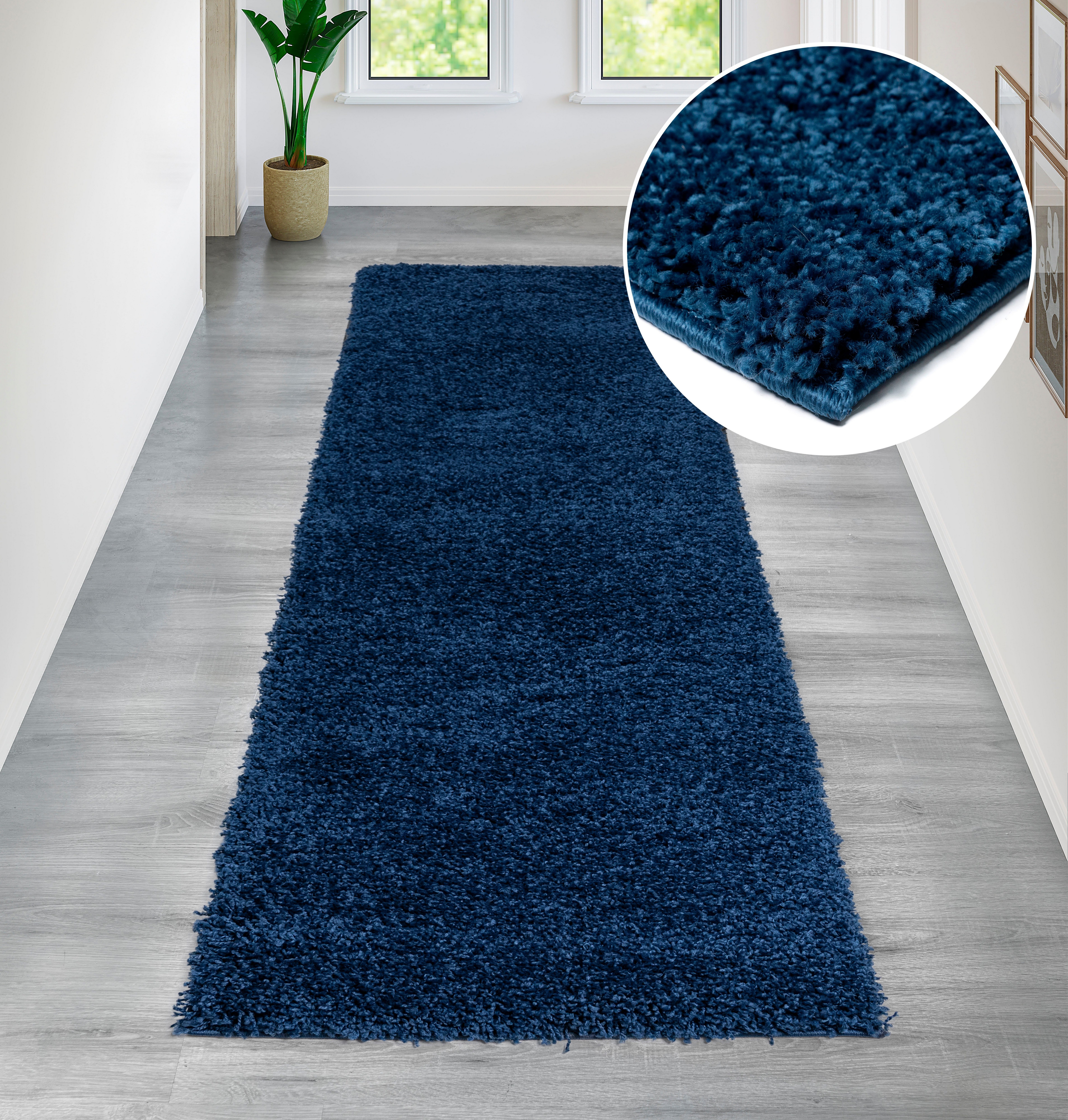 OTTO home Hochflor-Teppich Viva Shaggy, in Standard- und Premium-Qualität, 30 mm oder 45 mm Höhe, rechteckig, Uni Farben, einfarbig, weich, kuschelig, Läufer, Kundenliebling