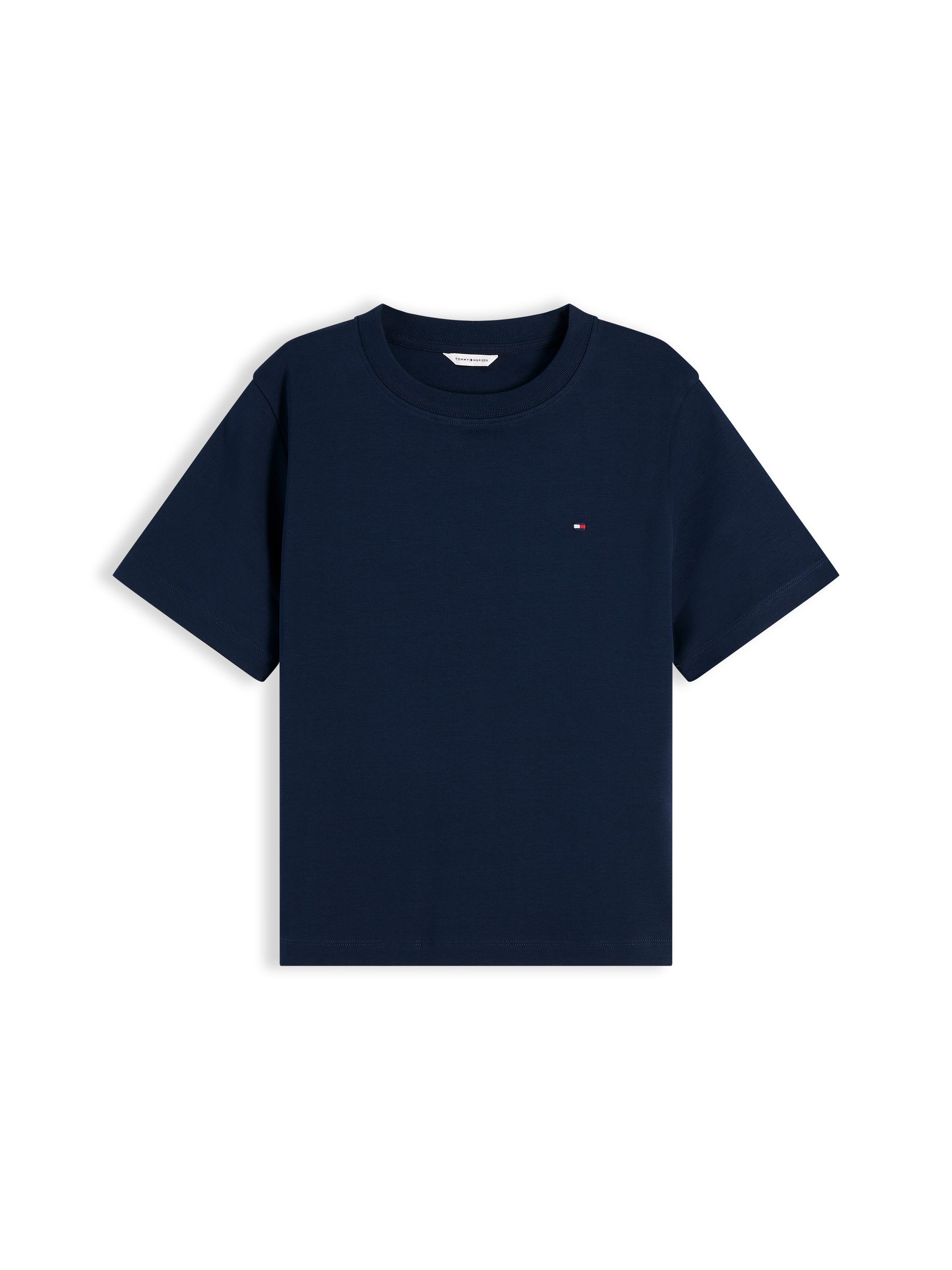Tommy Hilfiger Kurzarmshirt INTERLOCK BOXY C-NK SS TEE Baumwolle – Bild 5 von 5