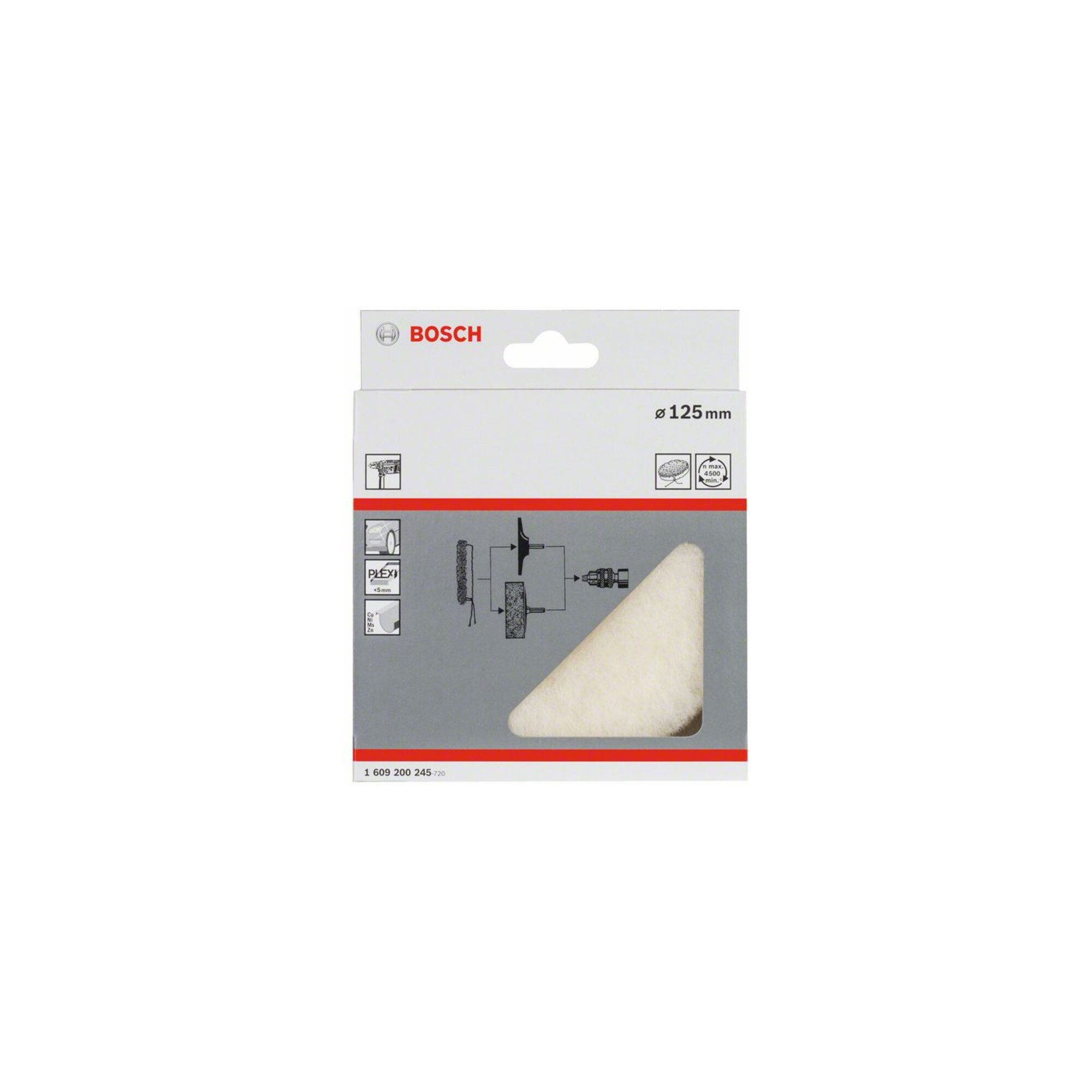 Bosch Professional Polierpad Bosch Polierhaube 125 mm