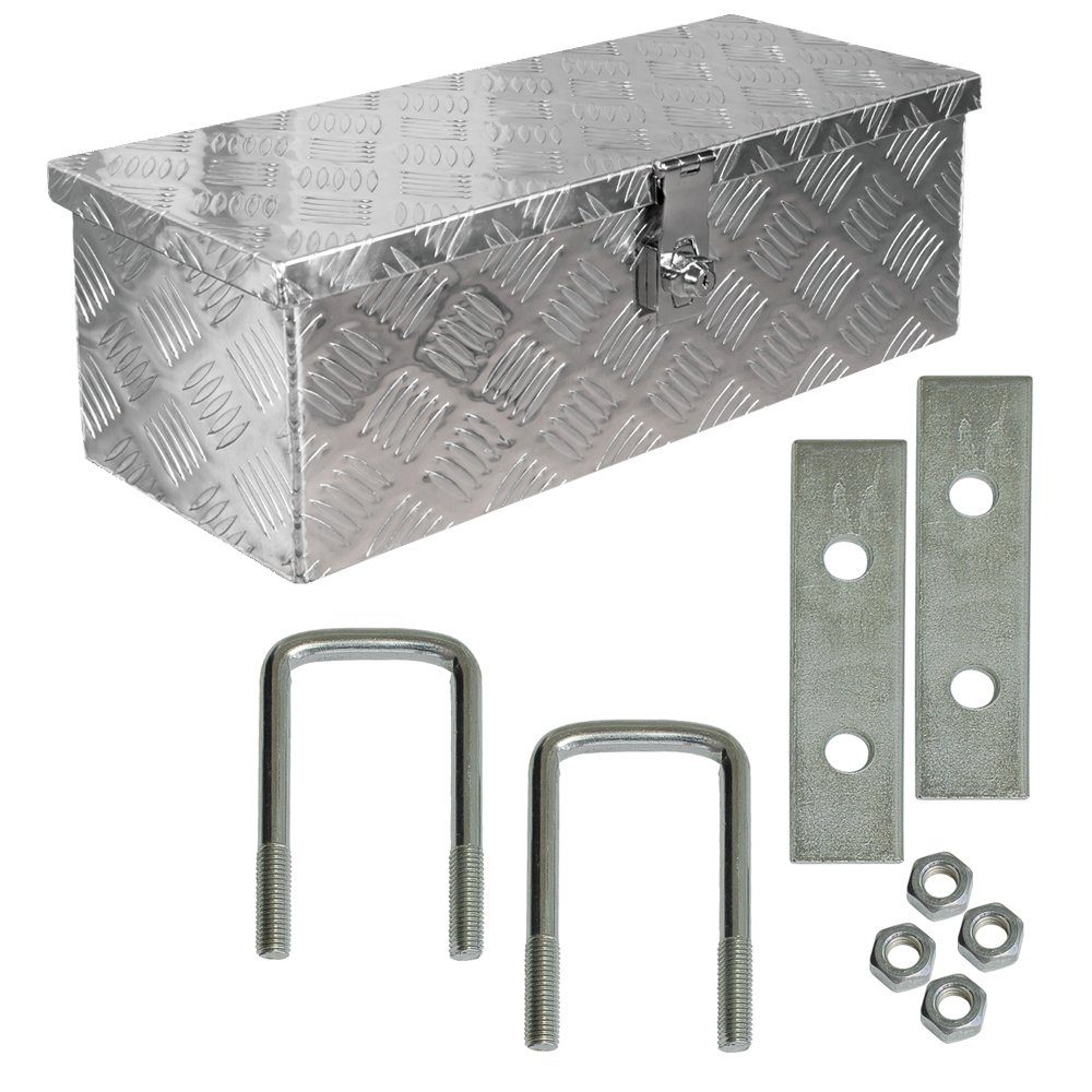 Anhänger-Deichselbox Truckbox Deichselkasten D025 inkl. Montagesatz Deichselbox Aluminium