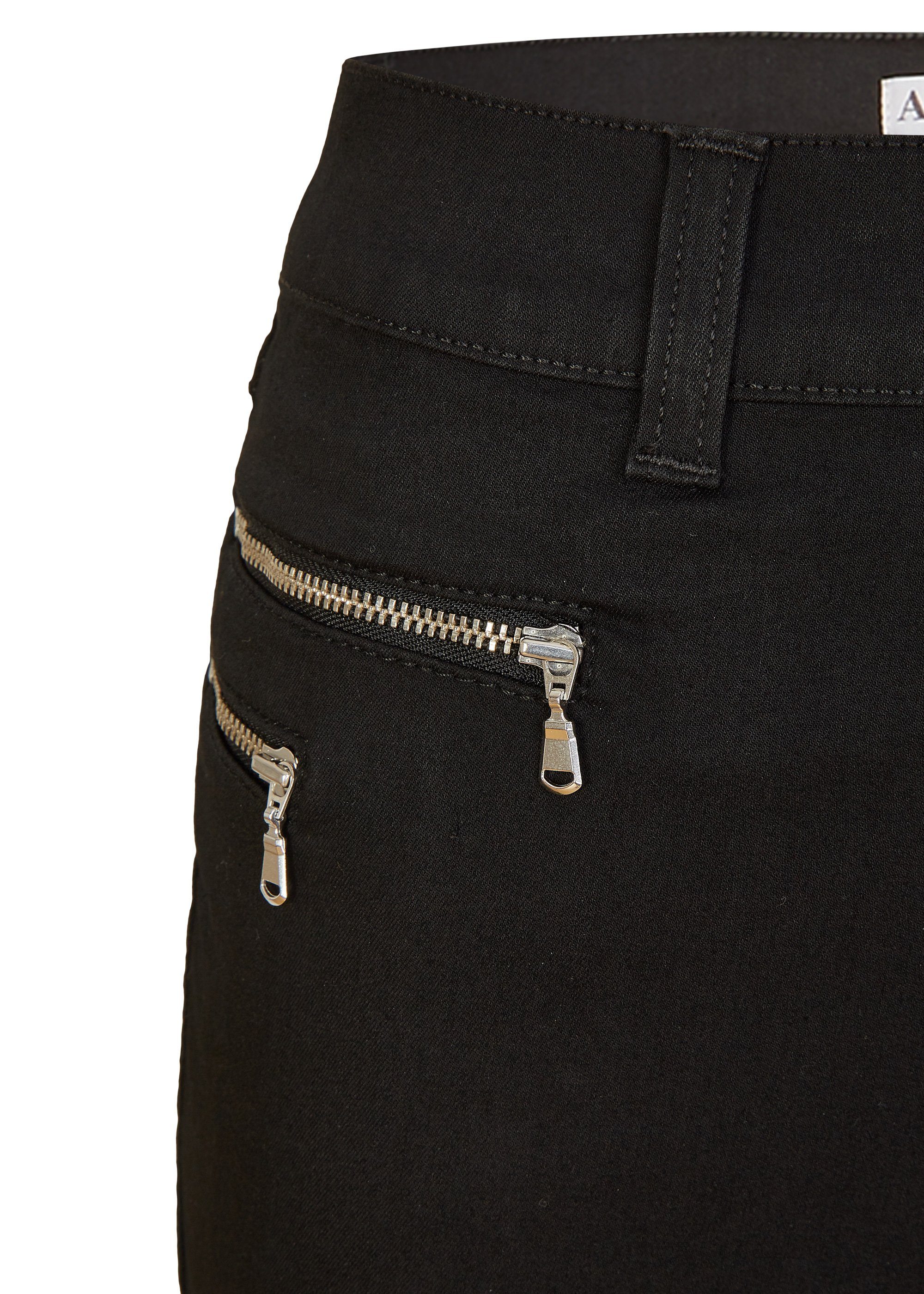 ANGELS Stretch-Jeans ANGELS JEANS MALU ZIP forever black 519 7700.1000
