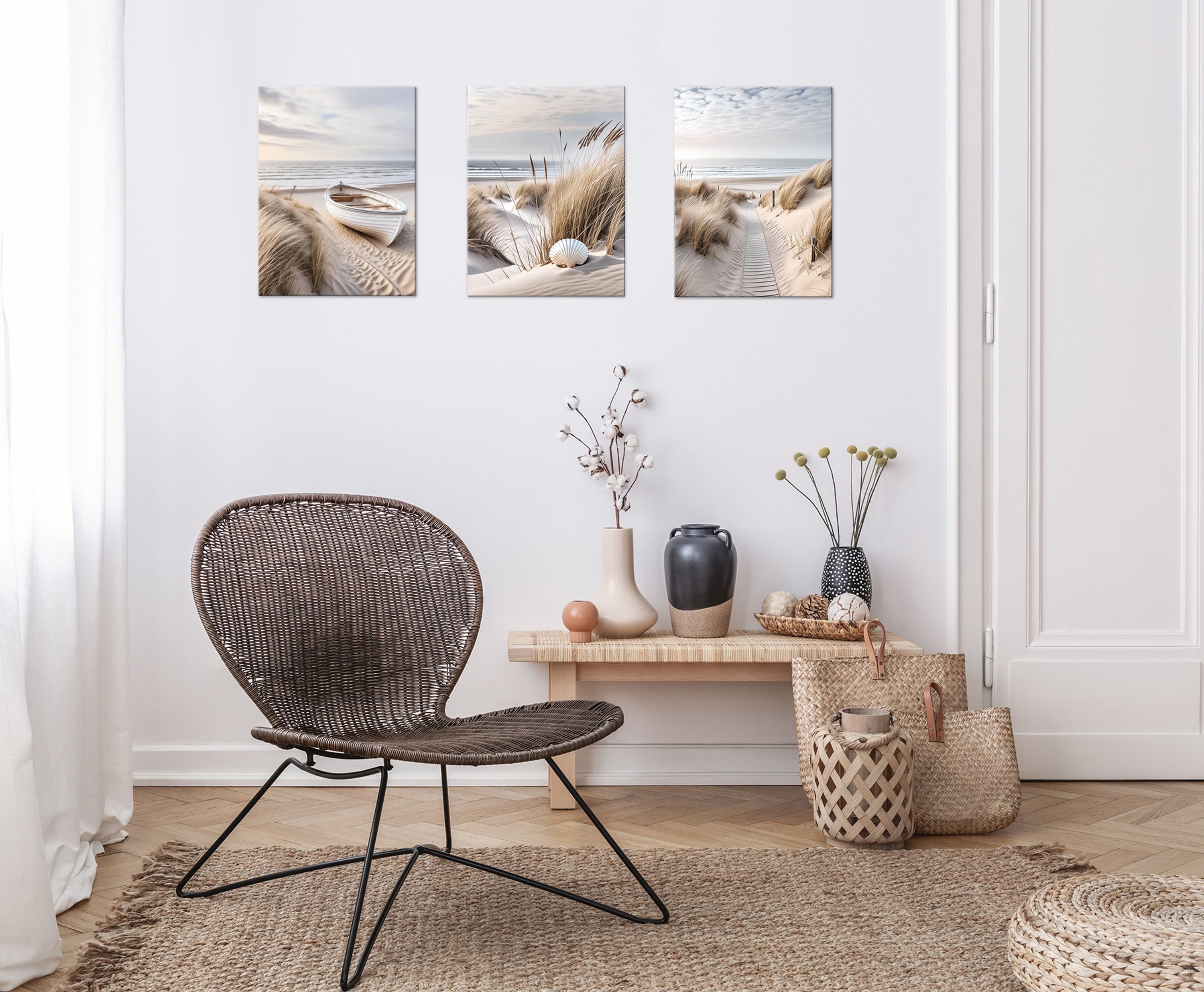 artissimo Mehrteilige Bilder Bilderset 3er-Set, Wandbilder-Set günstig online kaufen