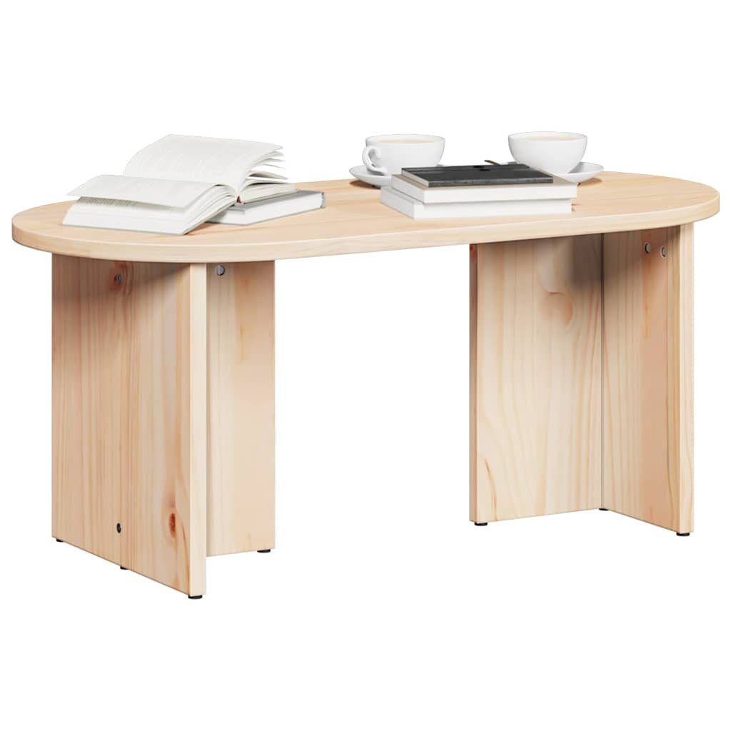vidaXL Couchtisch Couchtisch Natur 80 x 39,5 x 35 cm Massivholz Kiefer (1-St)