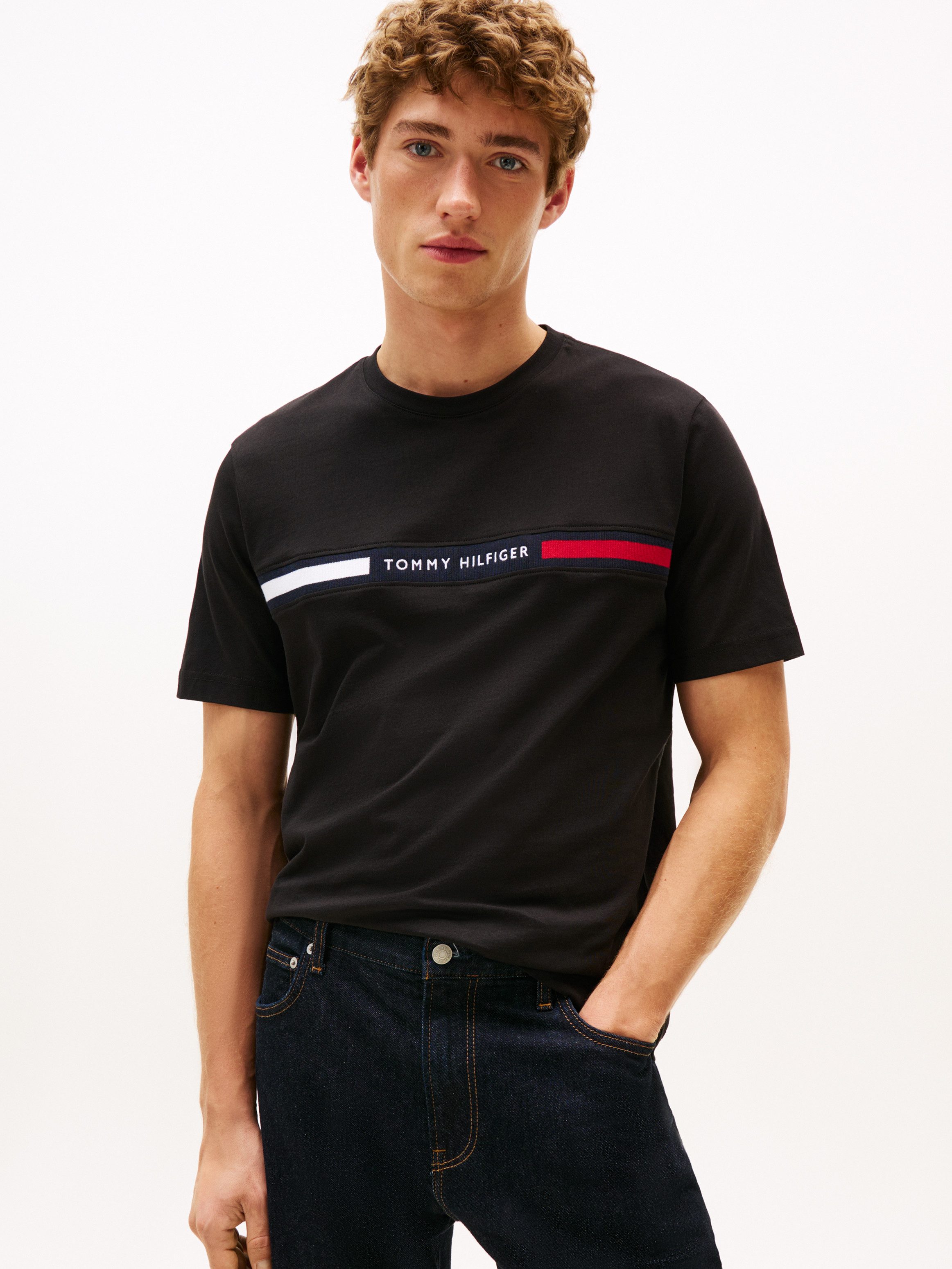 Tommy Hilfiger T-Shirt HILFIGER CHEST INSERT günstig online kaufen