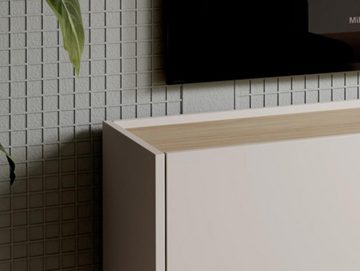 Compleo TV-Schrank auf hohen Beinen ZOTI, Arbeitsplattenfarbe: Eiche Linea