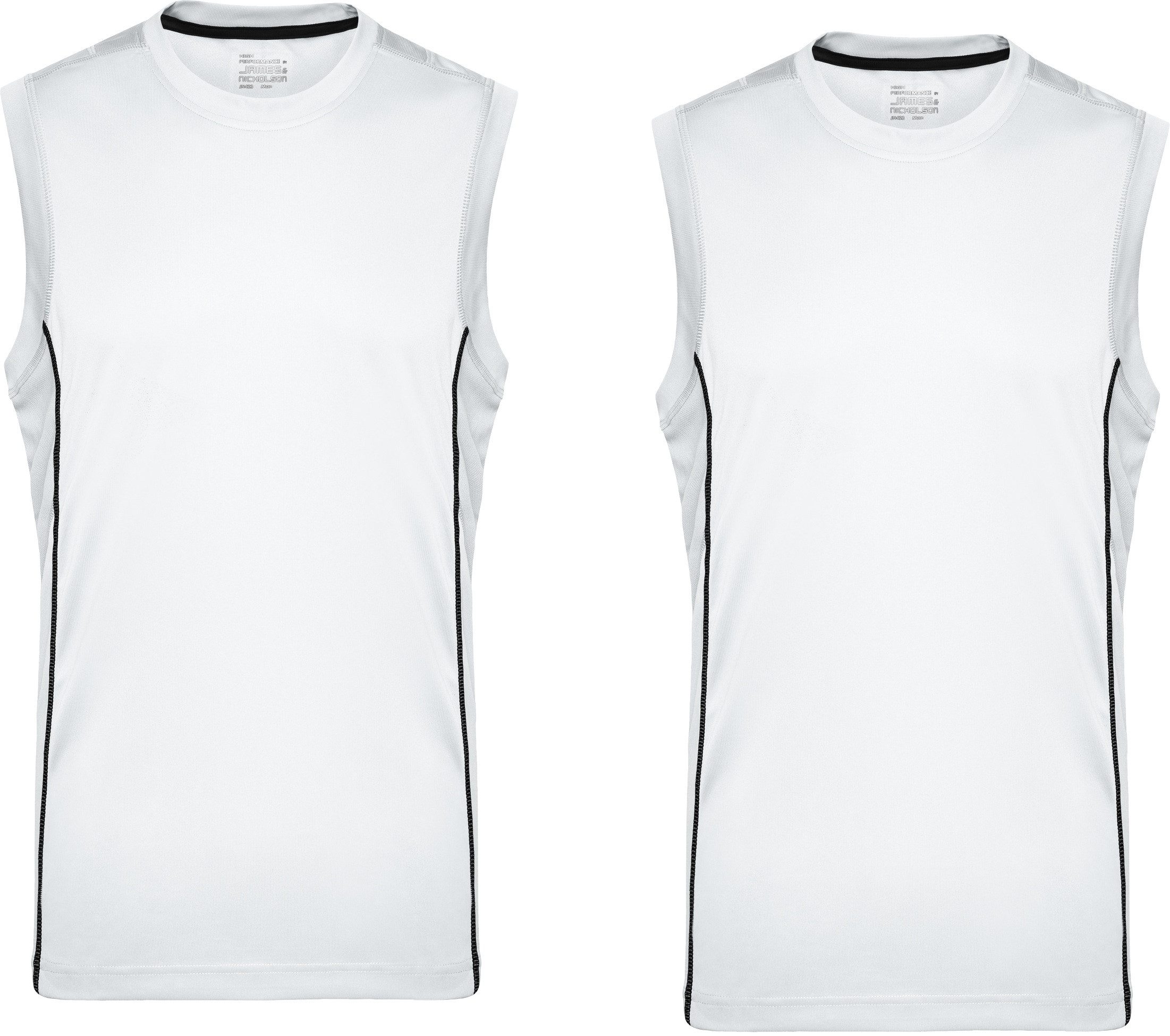 James & Nicholson Sporttop Doppelpack Herren Sporttop mit modischen reflektierenden Details JN423 (Spar-Set, 2er-Pack) Feuchtigkeitsregulierend, atmungsaktiv und schnell trocknend