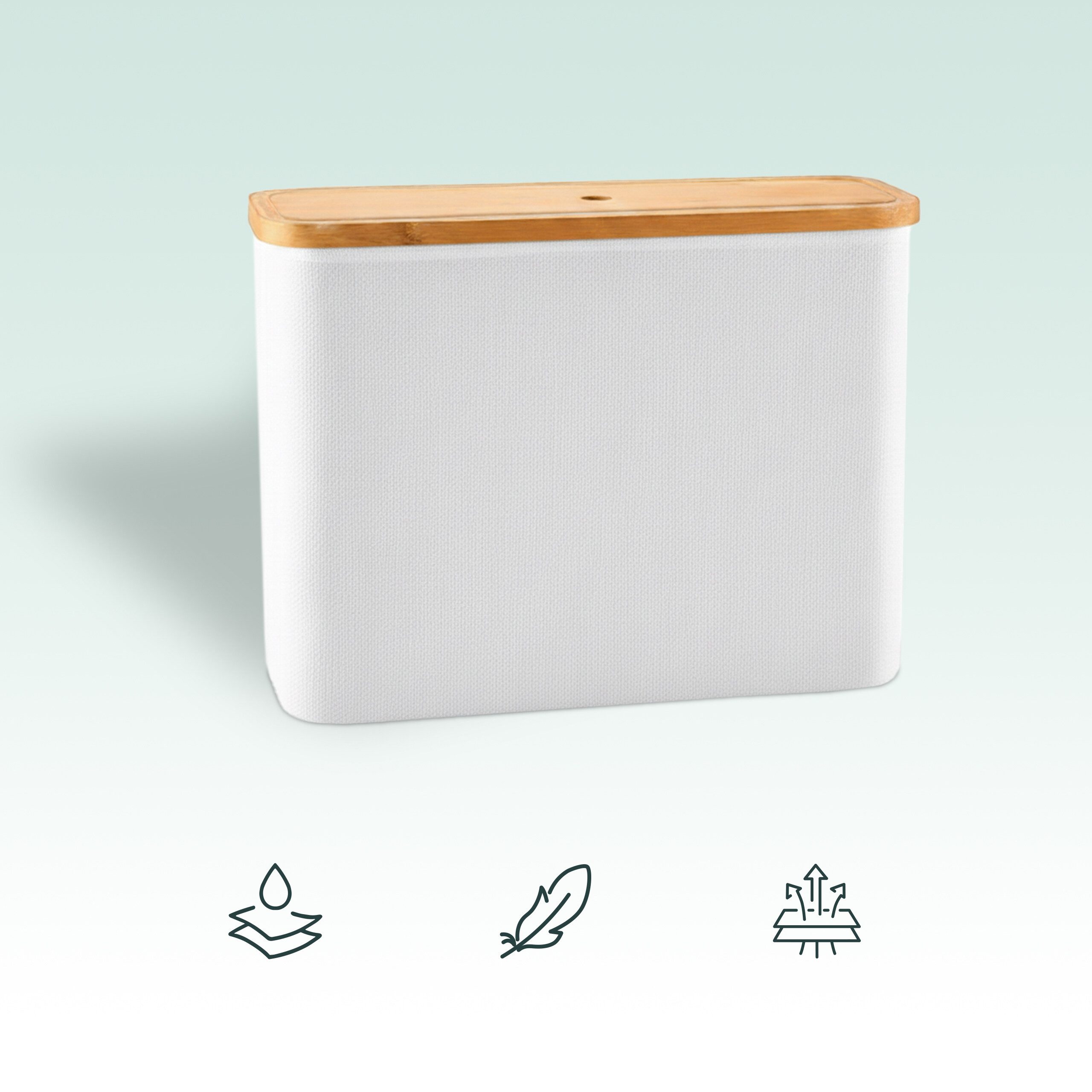 relaxdays Toiletten-Ersatzrollenhalter Toilettenpapier Aufbewahrung 12 Rollen (1-St), weiß – Bild 3 von 5