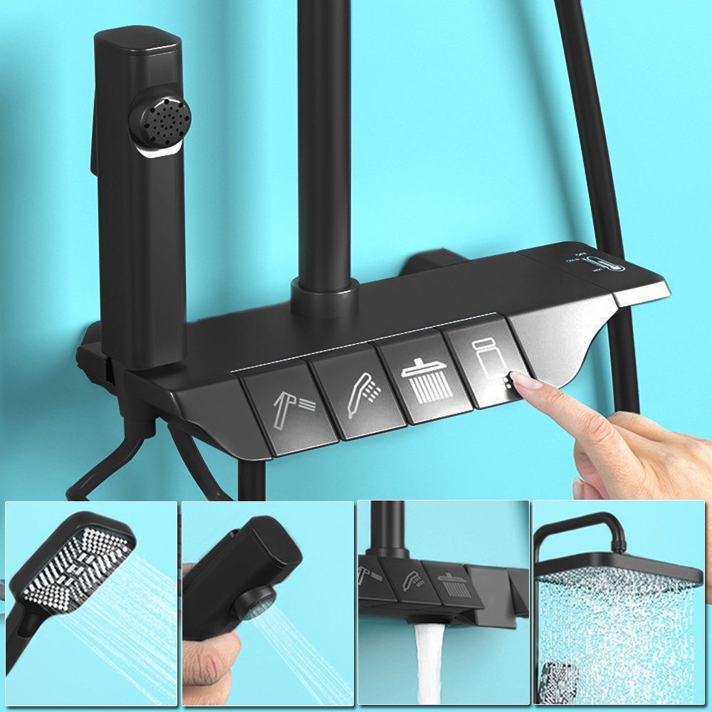 XERSEK Duschsystem Edelstahl Komplettset Duscharmatur Set günstig online kaufen