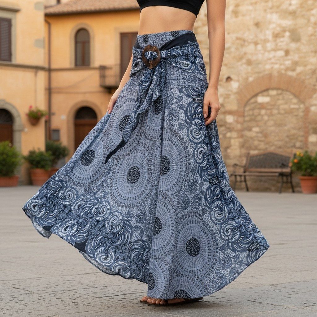 Guru-Shop Minirock Boho Sommerrock, Maxirock Hippie chic -.. alternative Be günstig online kaufen