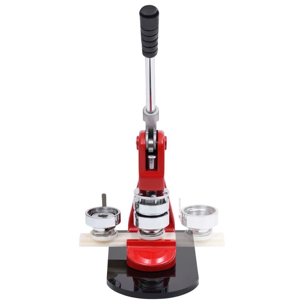 vidaXL Button Buttonmaschine mit 500 Button-Teilen 58 mm